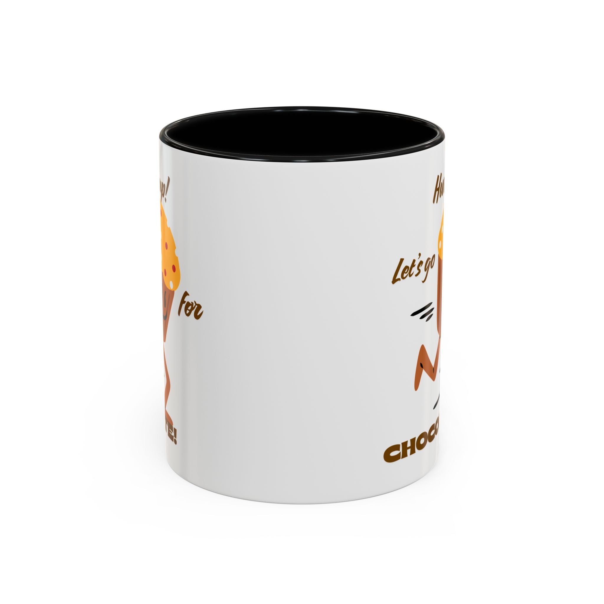 Chocolate Lover's Accent Coffee Mug - Fun Mug for Coffee, Gift for Bakers, Cute Kitchen Decor, Dessert Enthusiast