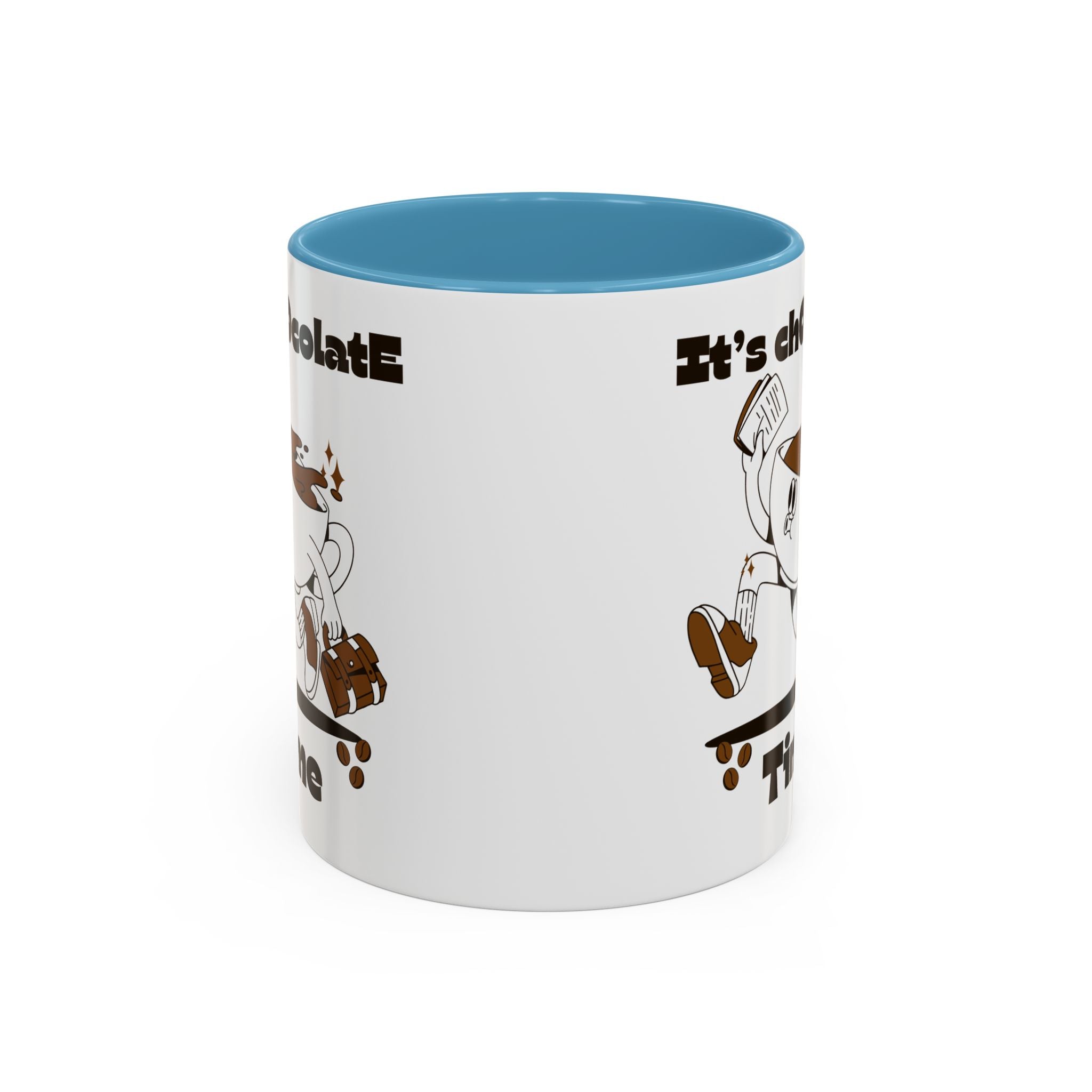 Chocolate Time Coffee Mug, Skateboard Mug, Gift for Coffee Lovers, Fun Mug for Hot Cocoa, Unique Mug for Birthdays, Cute Kitchen Decor