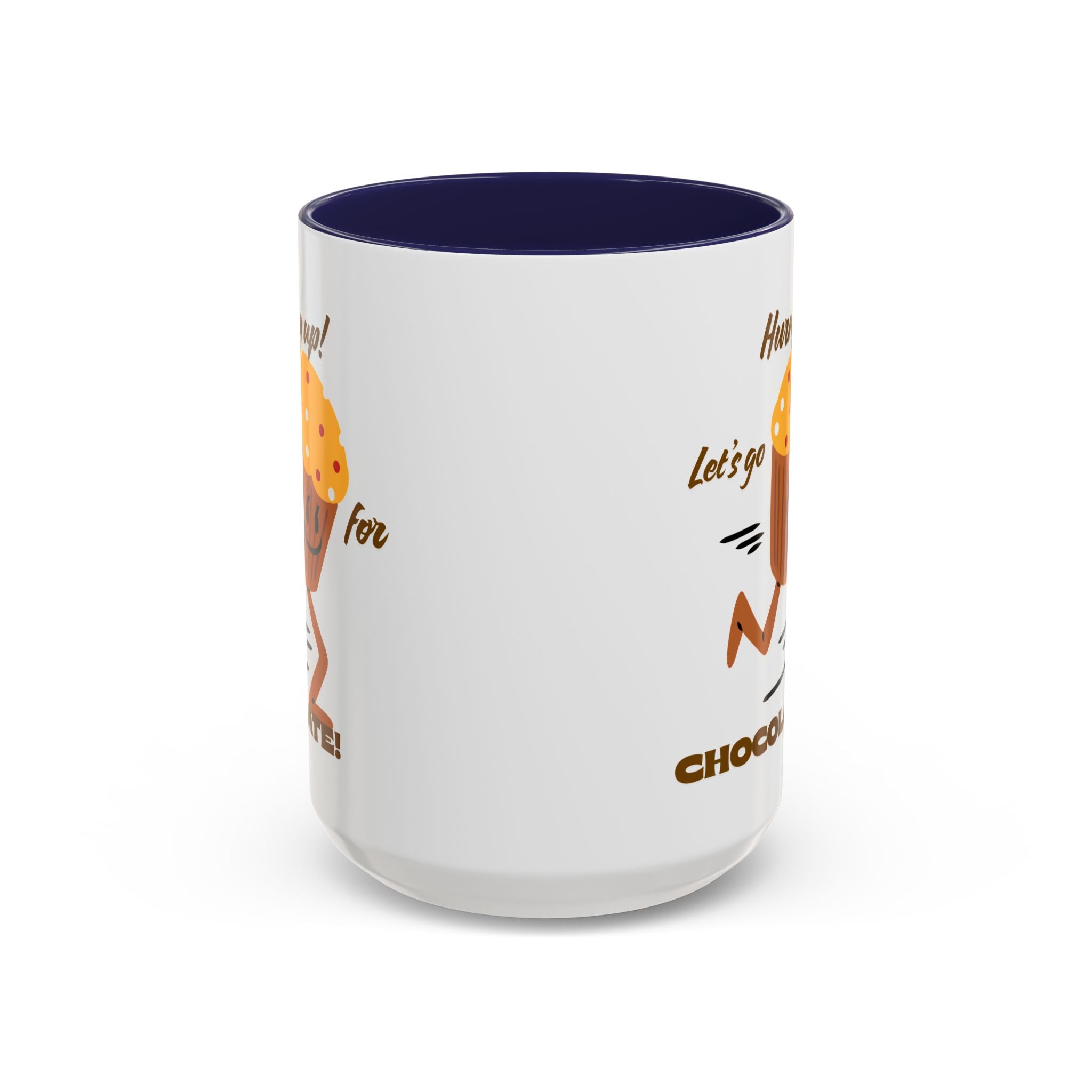 Chocolate Lover's Accent Coffee Mug - Fun Mug for Coffee, Gift for Bakers, Cute Kitchen Decor, Dessert Enthusiast