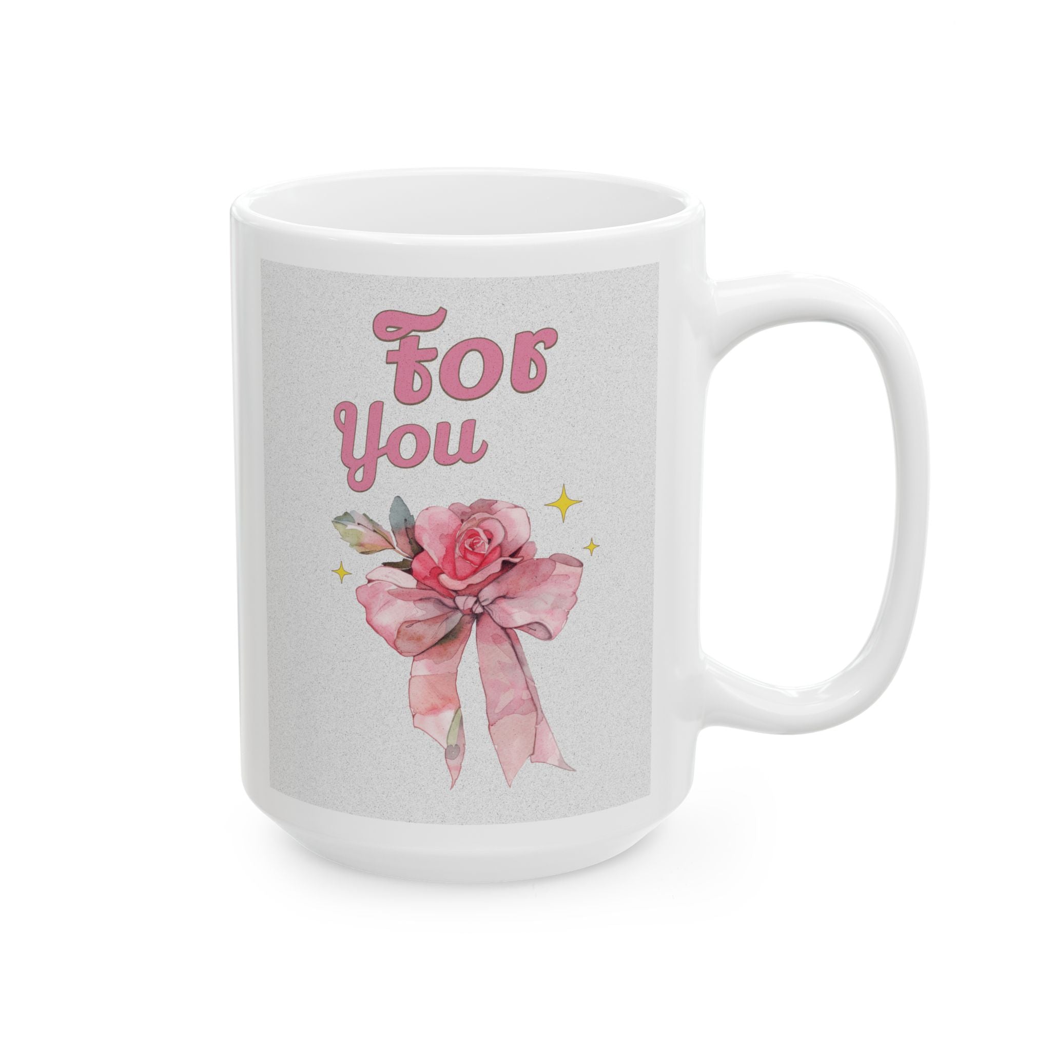 Charming Floral Ceramic Mug | Perfect Gift for Tea Lovers, Birthday, Mother's Day, Inspirational Coffee Mug, Customized Drinkware