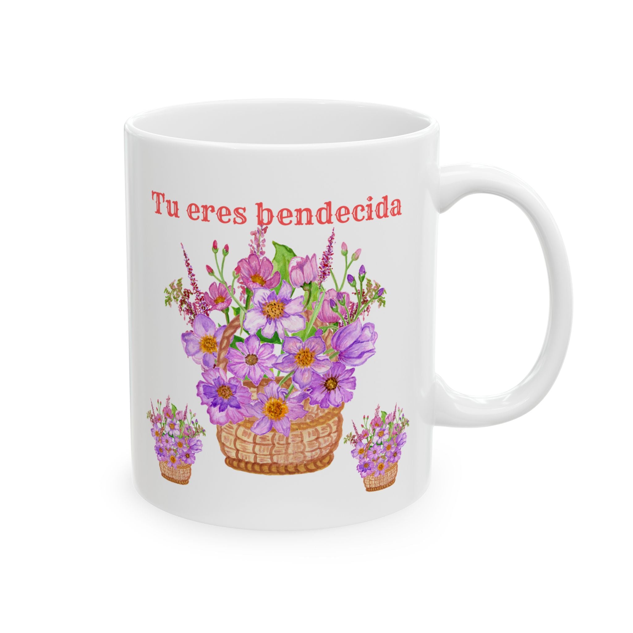 Charming Floral Ceramic Mug, Gift for Her, Coffee Lover, Tea Mug, Mother's Day Gift, Personalized Pottery, Home Decoration