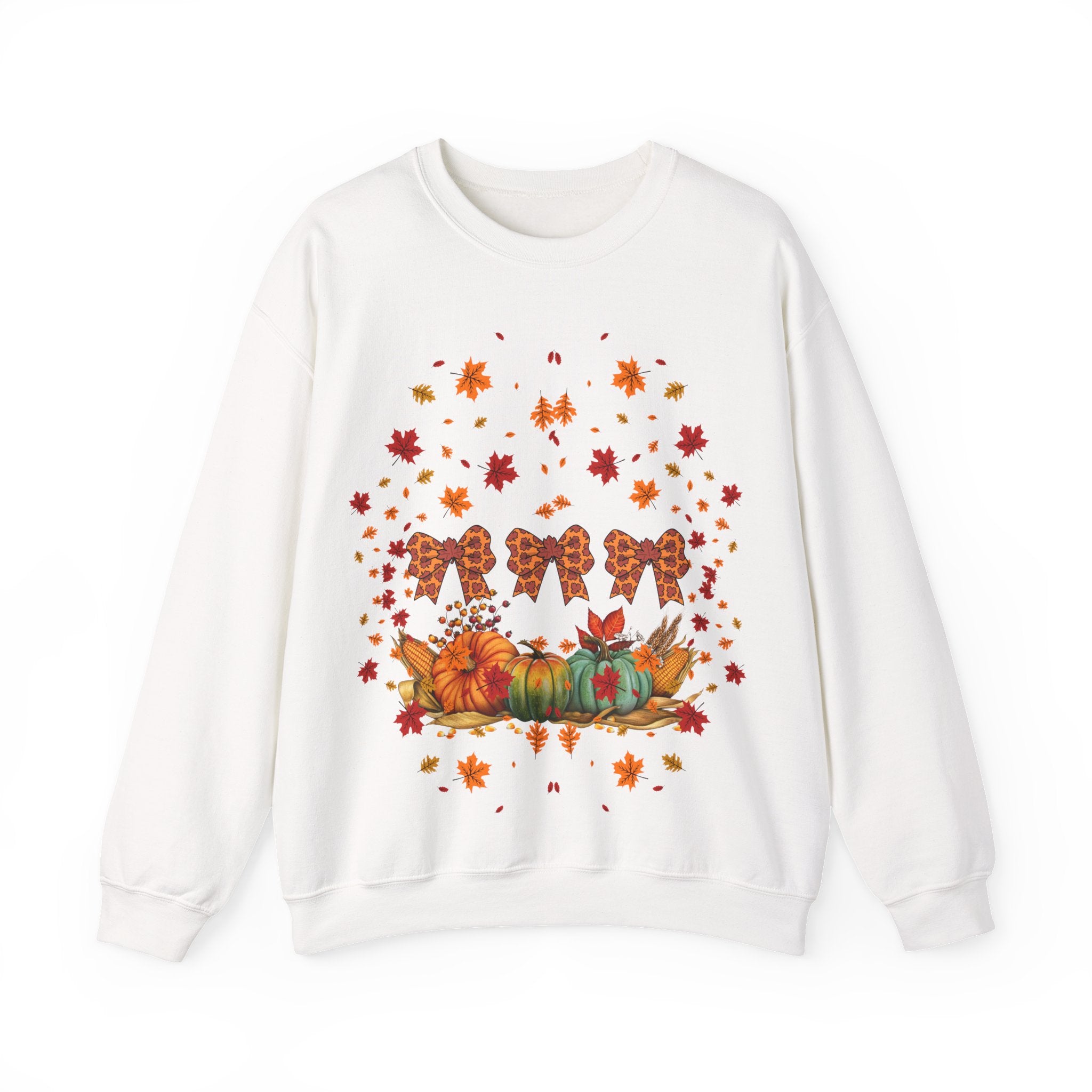Cozy Fall Crewneck Sweatshirt, Autumn Fashion, Thanksgiving Gift, Seasonal Wear, Gingerbread Design Sweater, Unisex Pullover