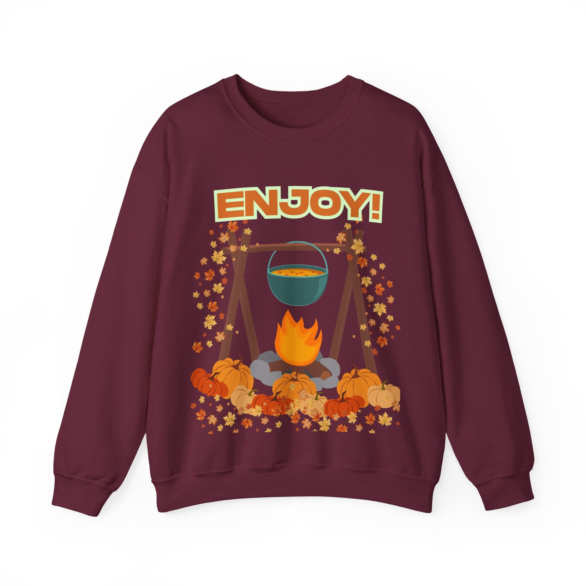 Cozy Campfire Sweatshirt, Fall Apparel, Autumn Outing Gear, Unisex Crewneck, Chill Vibes, Perfect for Bonfires, Thanksgiving