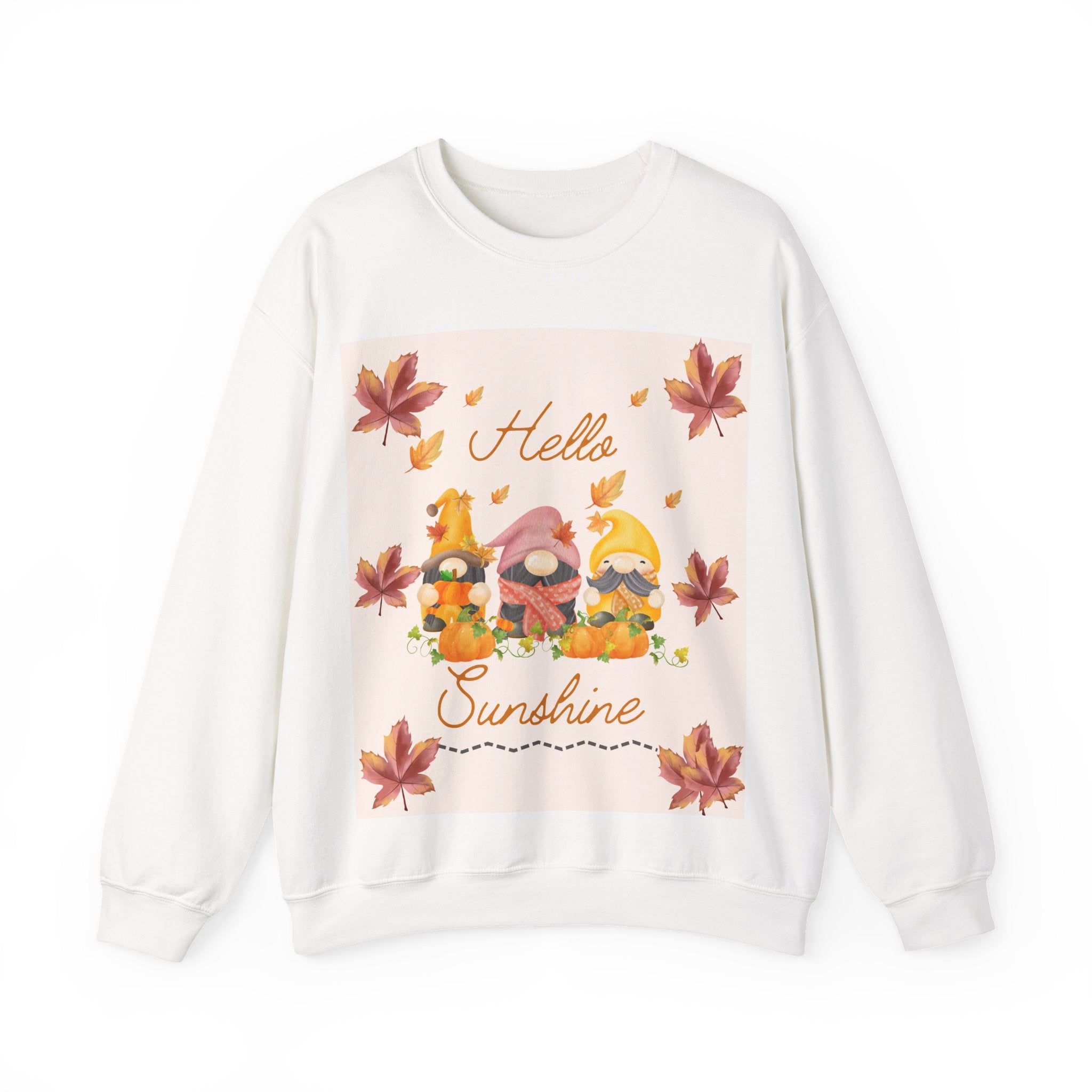 Hello Sunshine Fall Crewneck Sweatshirt, Cozy Autumn Apparel, Unisex Sweatshirt, Perfect for Thanksgiving, Gift for Nature Lovers