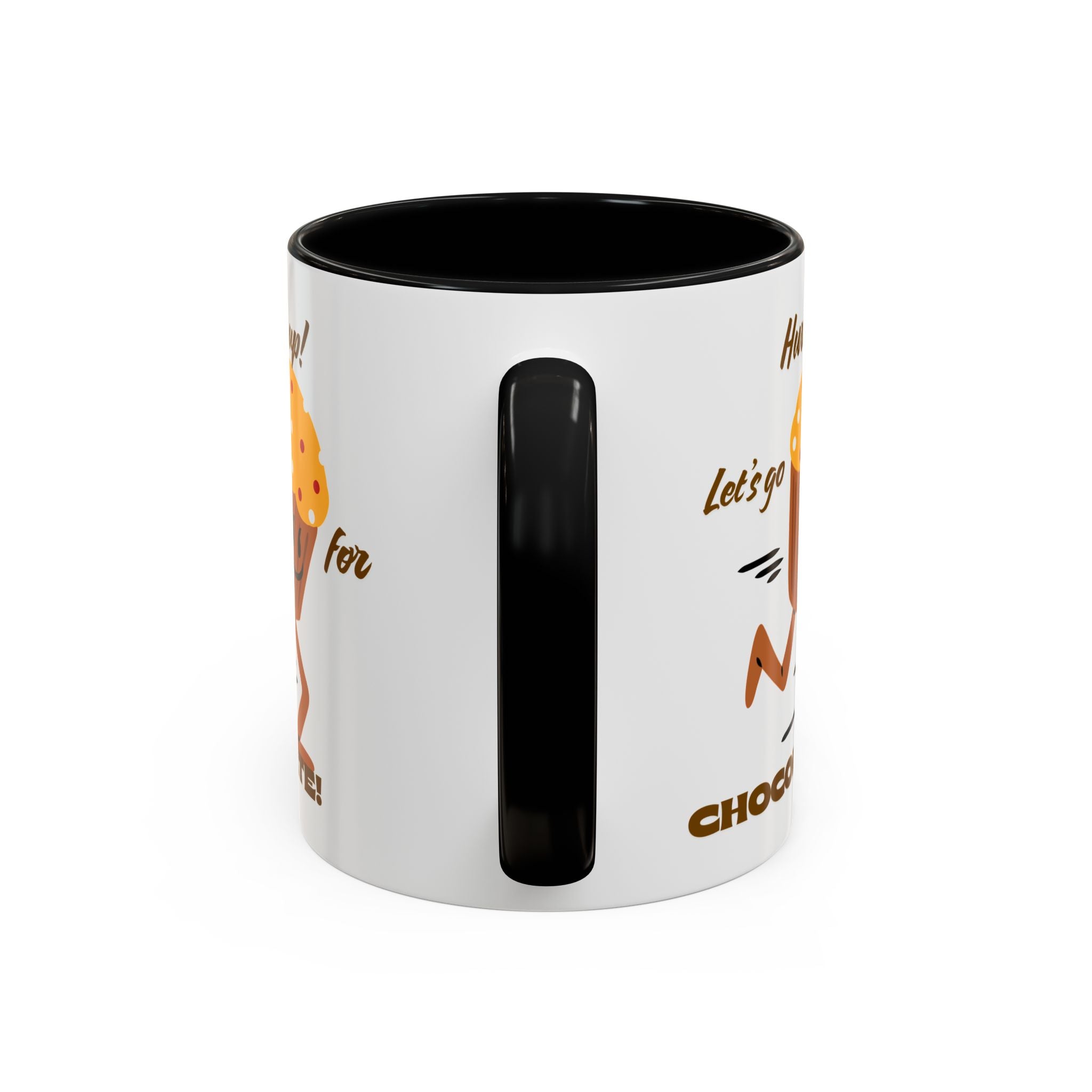 Chocolate Lover's Accent Coffee Mug - Fun Mug for Coffee, Gift for Bakers, Cute Kitchen Decor, Dessert Enthusiast