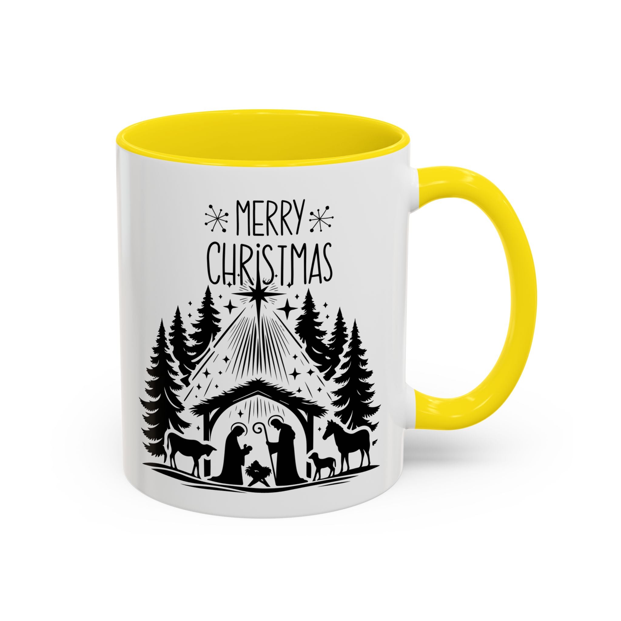 Cozy Holiday Coffee Mug, Winter Beverage Cup for Christmas, Gift for Nature Lovers, Camping Mug, Rustic Home Decor, Festive Drinkware