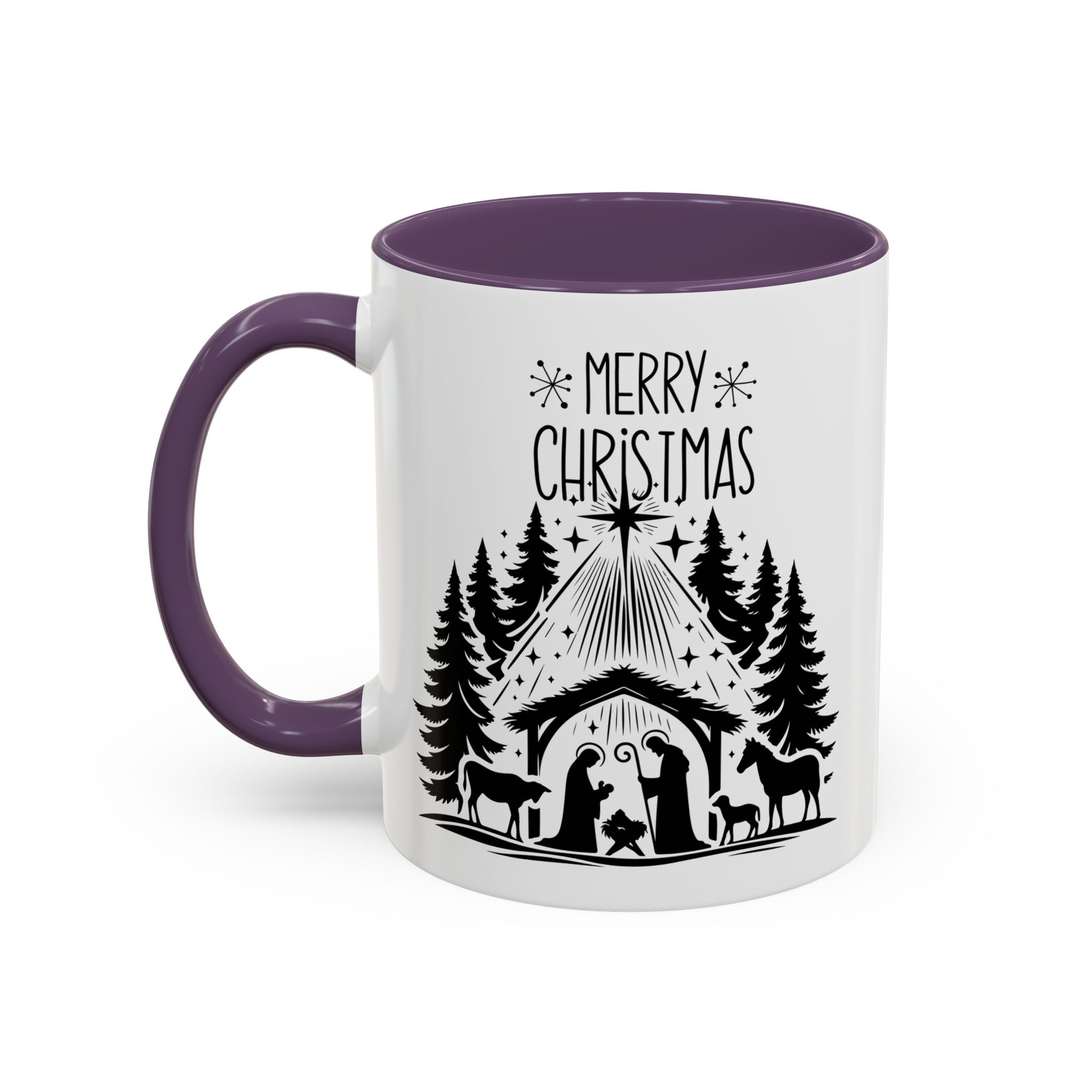 Cozy Holiday Coffee Mug, Winter Beverage Cup for Christmas, Gift for Nature Lovers, Camping Mug, Rustic Home Decor, Festive Drinkware