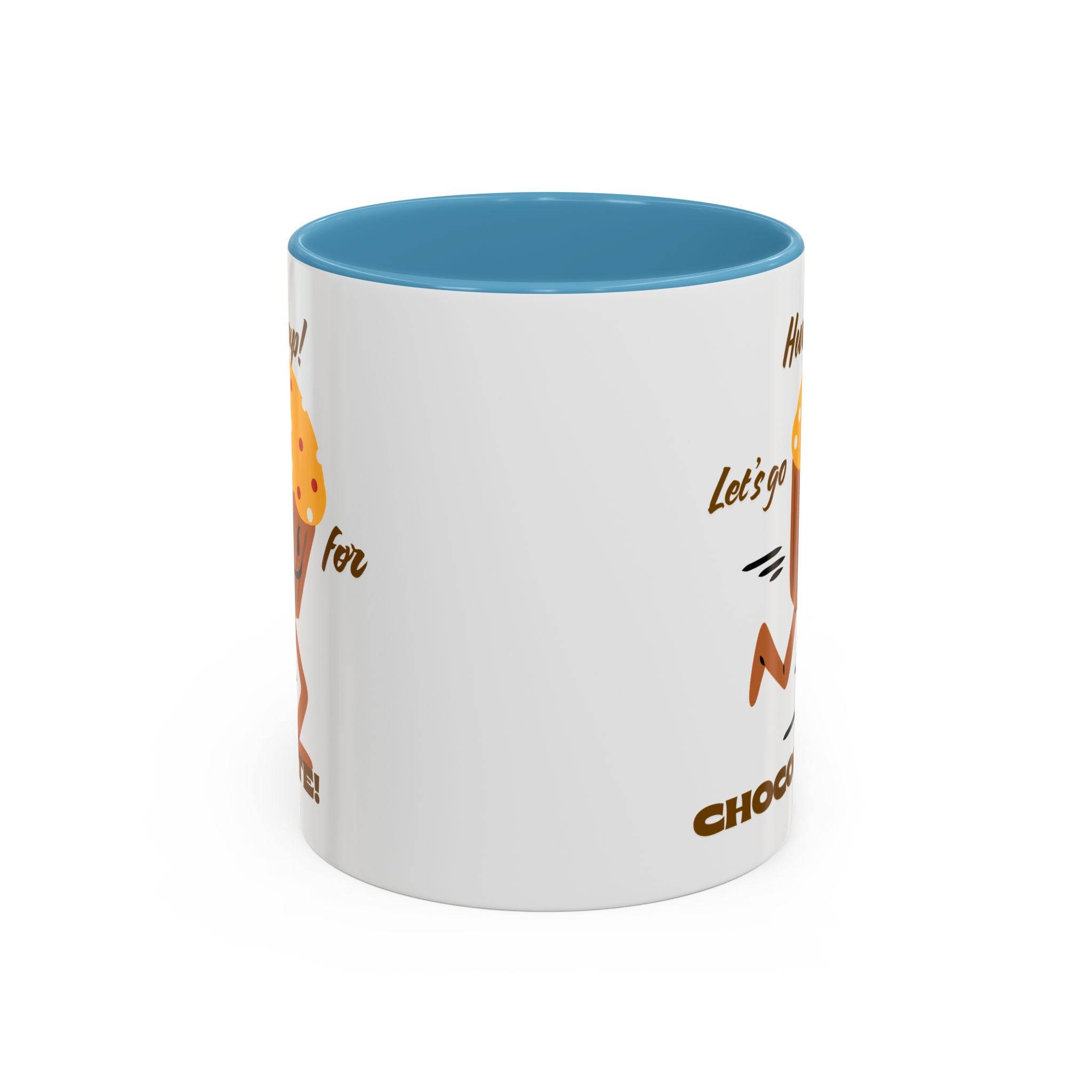 Chocolate Lover's Accent Coffee Mug - Fun Mug for Coffee, Gift for Bakers, Cute Kitchen Decor, Dessert Enthusiast