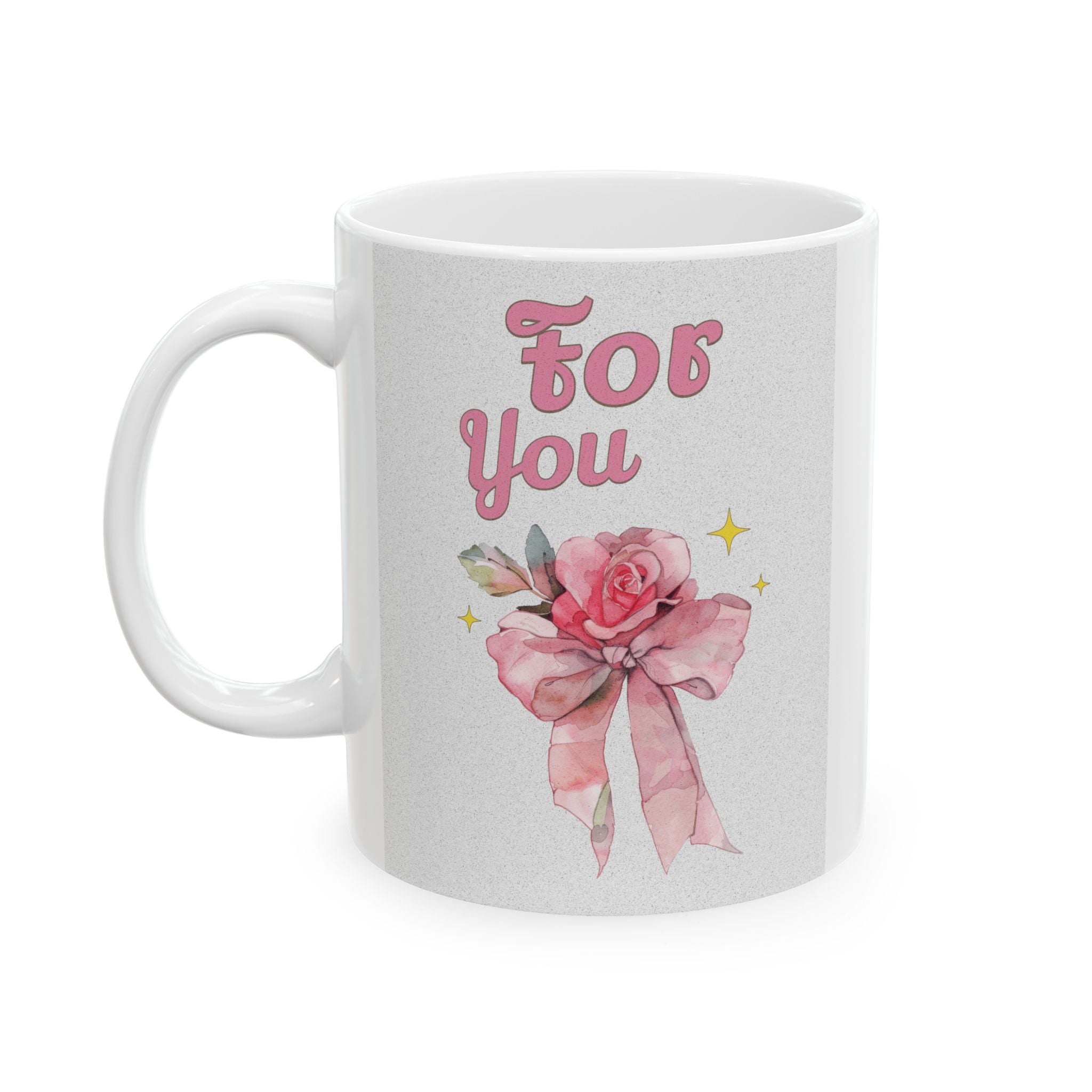 Charming Floral Ceramic Mug | Perfect Gift for Tea Lovers, Birthday, Mother's Day, Inspirational Coffee Mug, Customized Drinkware