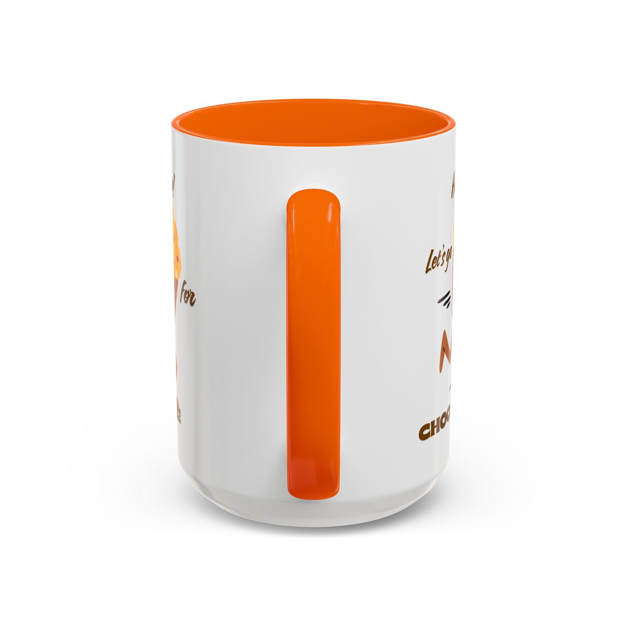 Chocolate Lover's Accent Coffee Mug - Fun Mug for Coffee, Gift for Bakers, Cute Kitchen Decor, Dessert Enthusiast