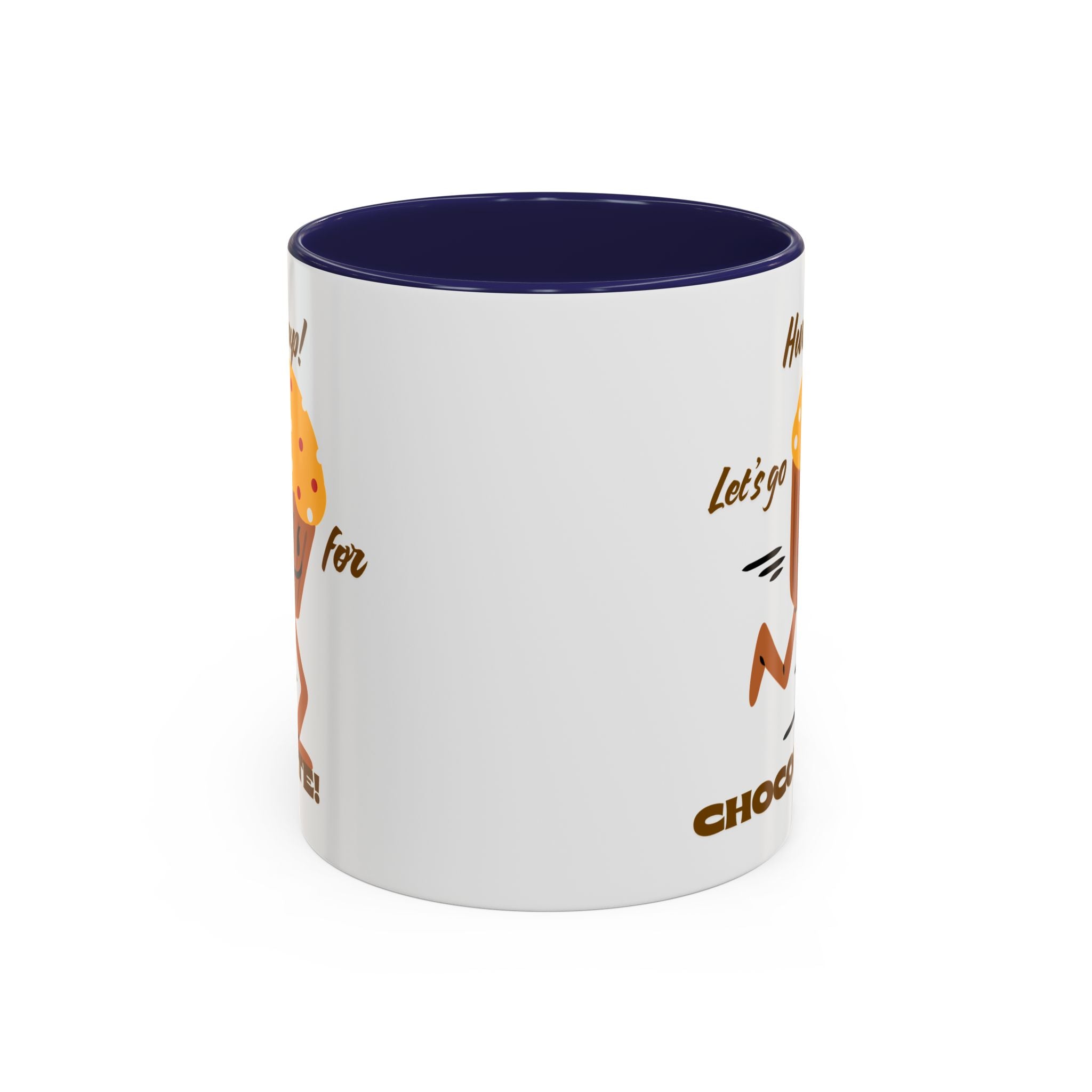 Chocolate Lover's Accent Coffee Mug - Fun Mug for Coffee, Gift for Bakers, Cute Kitchen Decor, Dessert Enthusiast