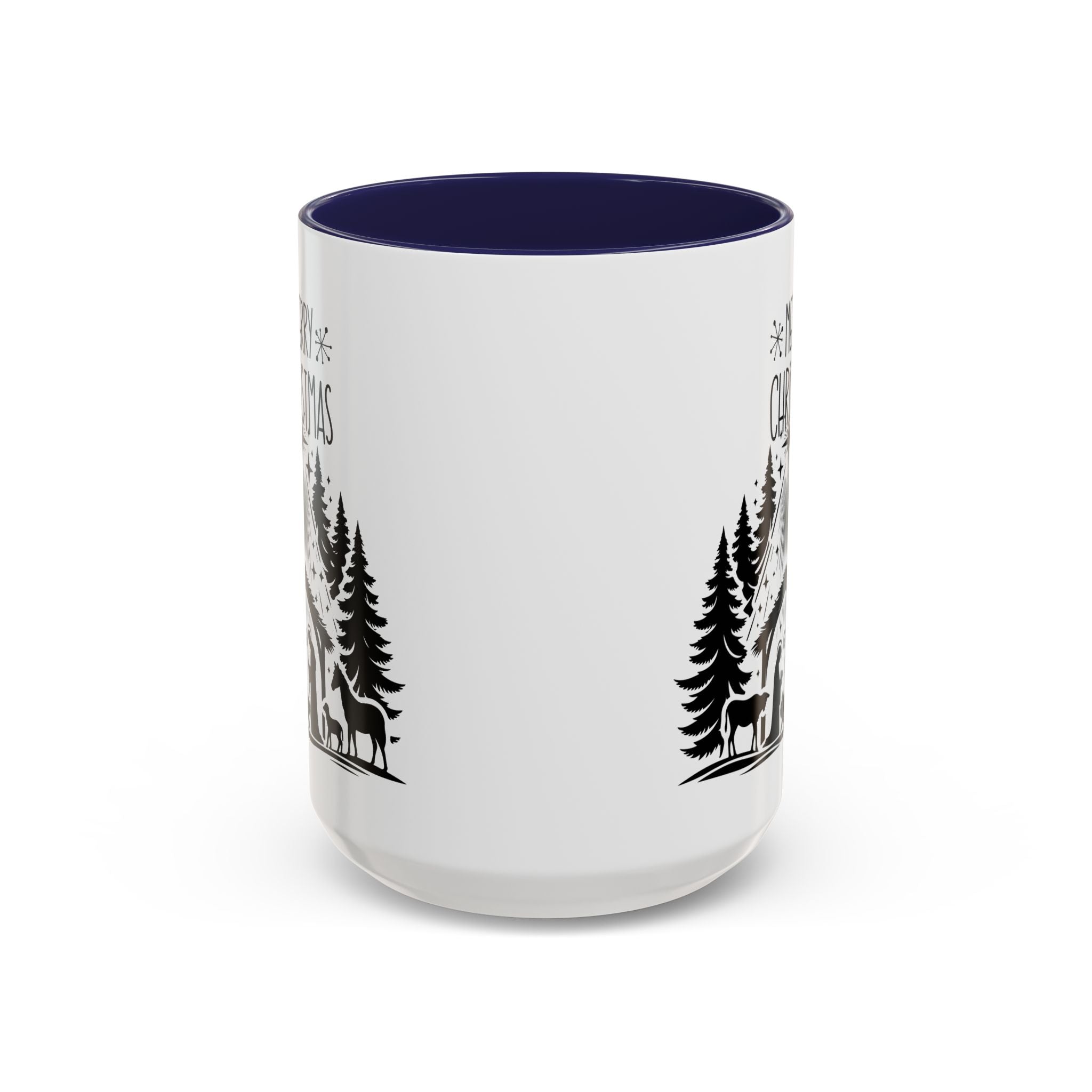 Cozy Holiday Coffee Mug, Winter Beverage Cup for Christmas, Gift for Nature Lovers, Camping Mug, Rustic Home Decor, Festive Drinkware