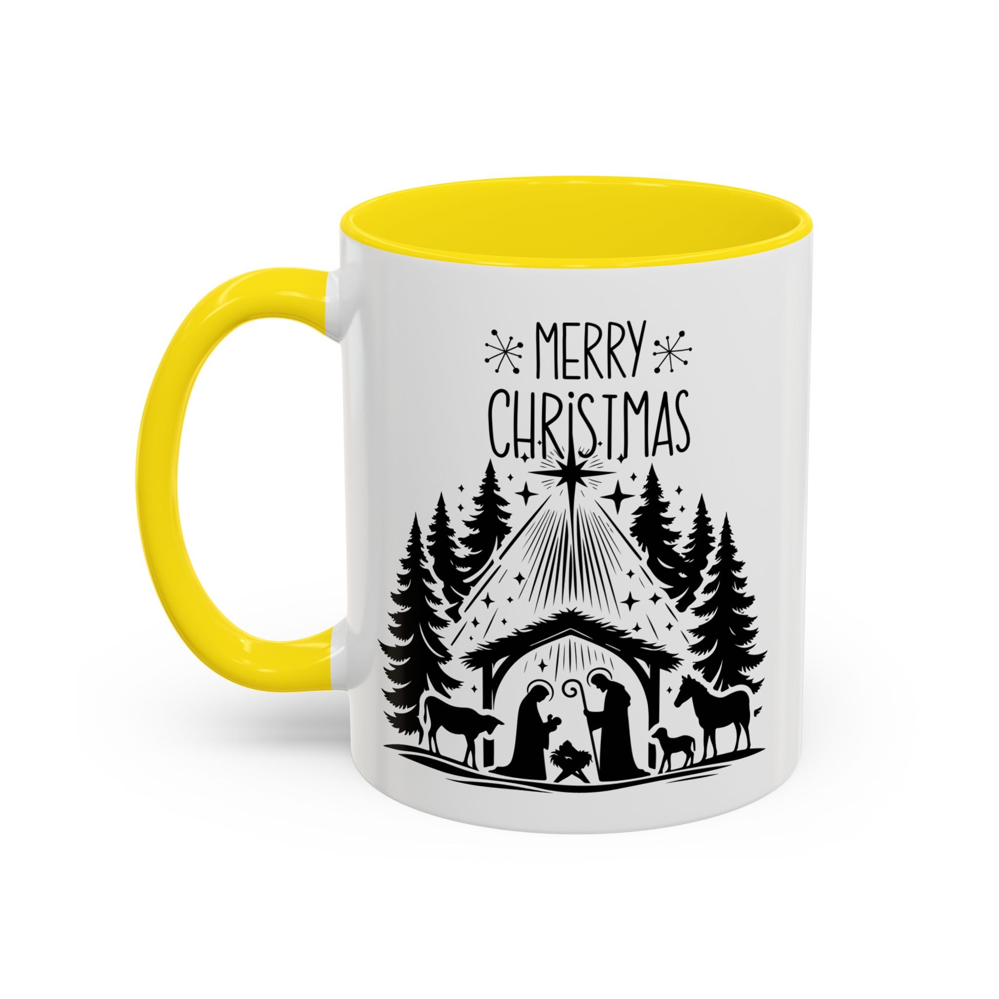 Cozy Holiday Coffee Mug, Winter Beverage Cup for Christmas, Gift for Nature Lovers, Camping Mug, Rustic Home Decor, Festive Drinkware