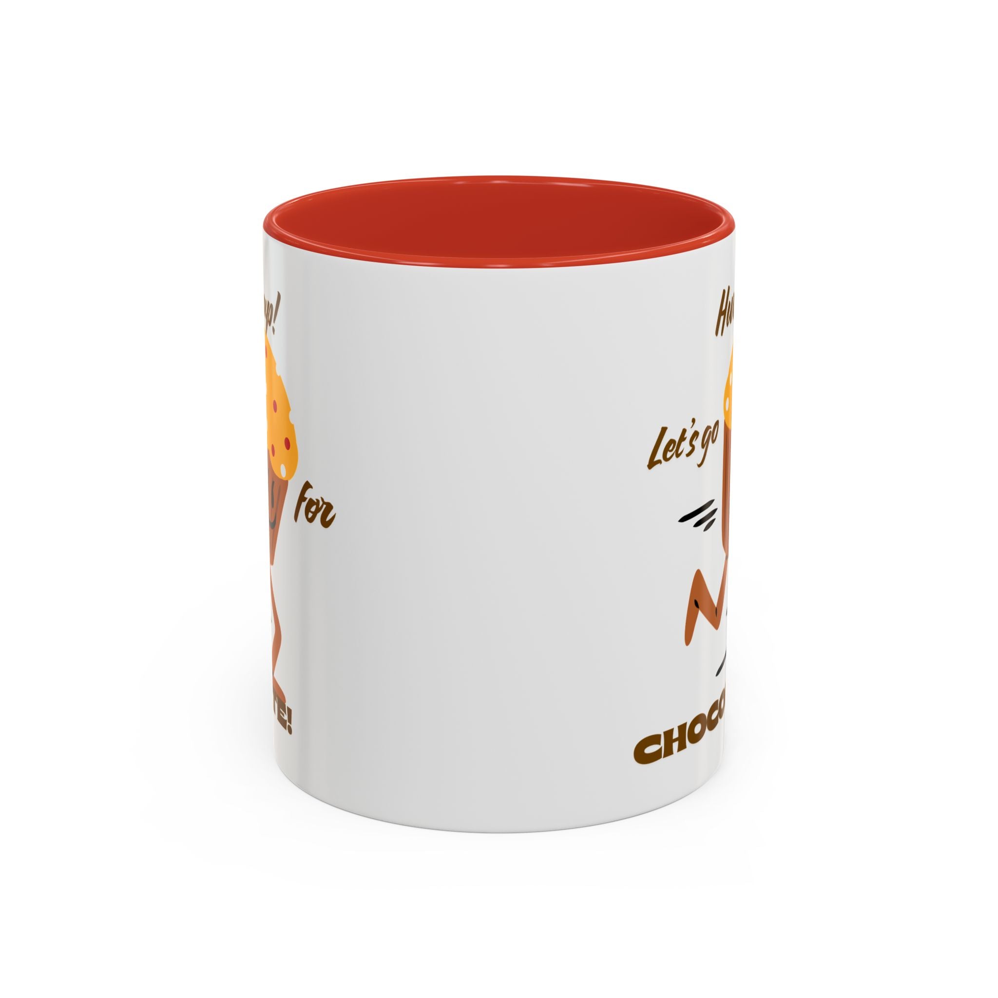 Chocolate Lover's Accent Coffee Mug - Fun Mug for Coffee, Gift for Bakers, Cute Kitchen Decor, Dessert Enthusiast