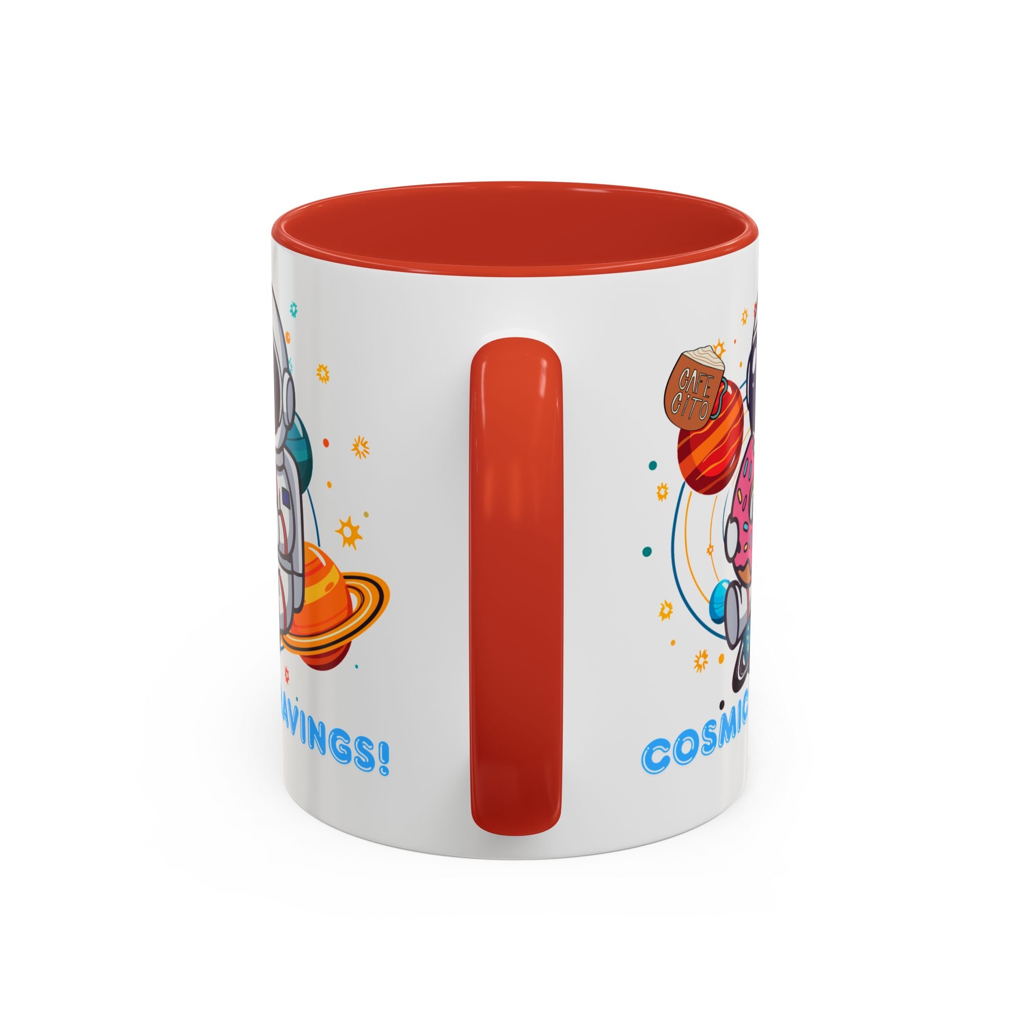 Cosmic Cravings Coffee Mug, Space-Themed Drinkware, Cute Astronaut Gift, Fun Kitchen Decor, Perfect for Space Lovers!