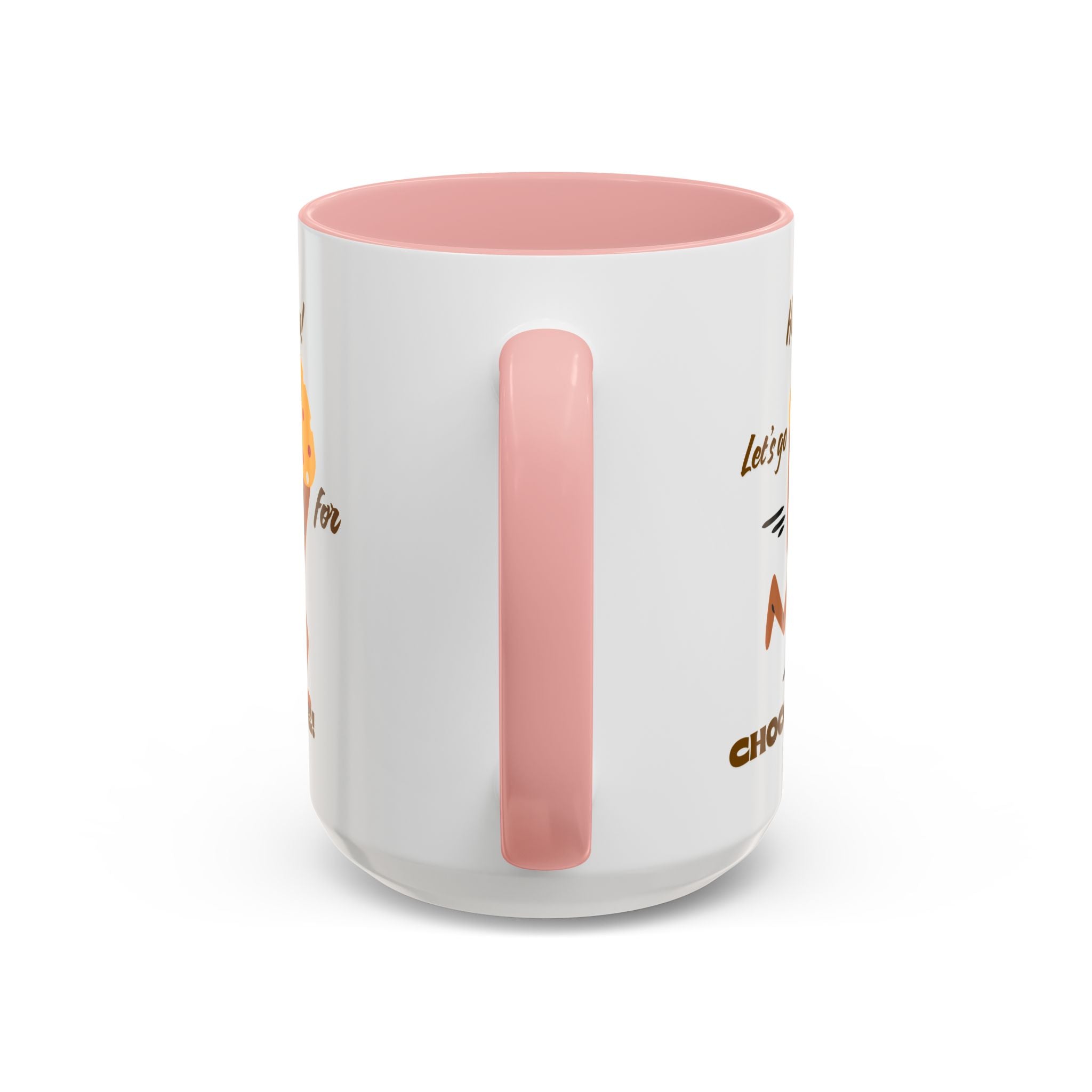 Chocolate Lover's Accent Coffee Mug - Fun Mug for Coffee, Gift for Bakers, Cute Kitchen Decor, Dessert Enthusiast