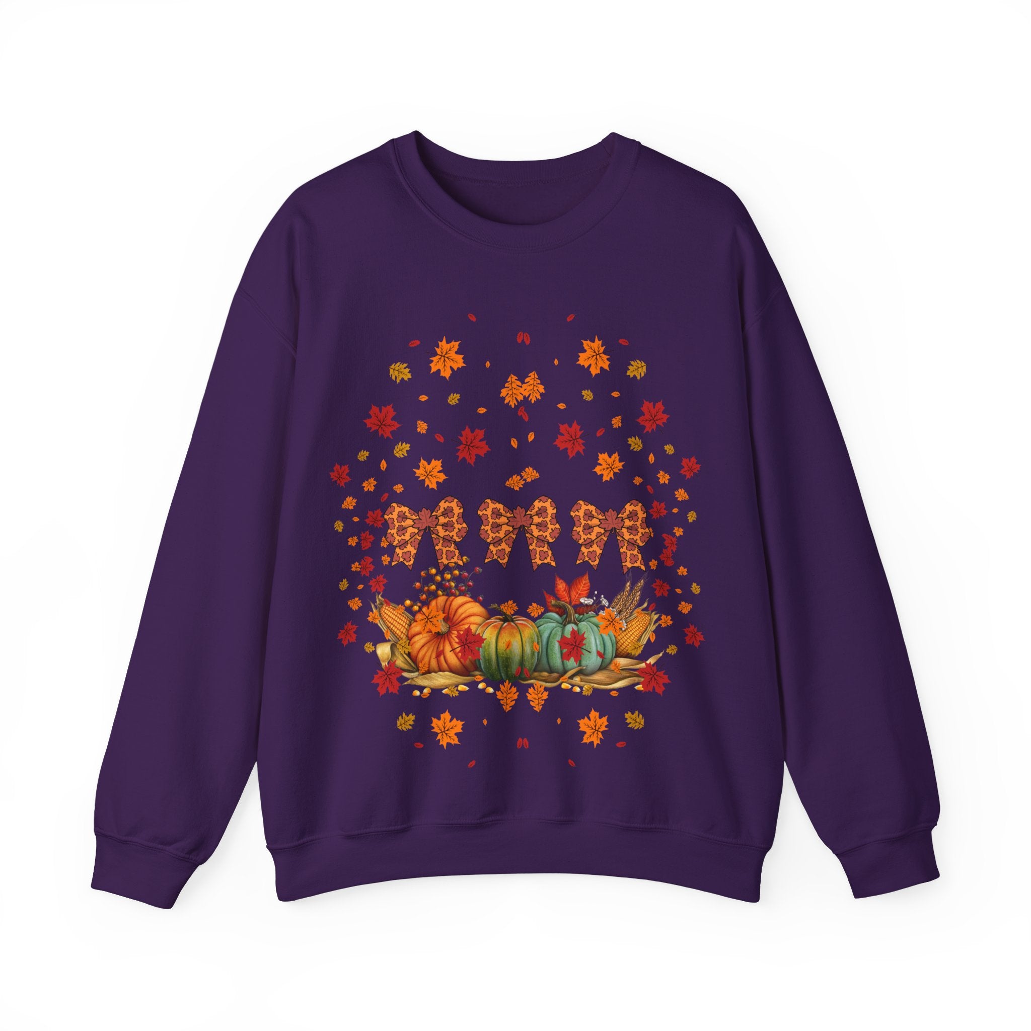 Cozy Fall Crewneck Sweatshirt, Autumn Fashion, Thanksgiving Gift, Seasonal Wear, Gingerbread Design Sweater, Unisex Pullover