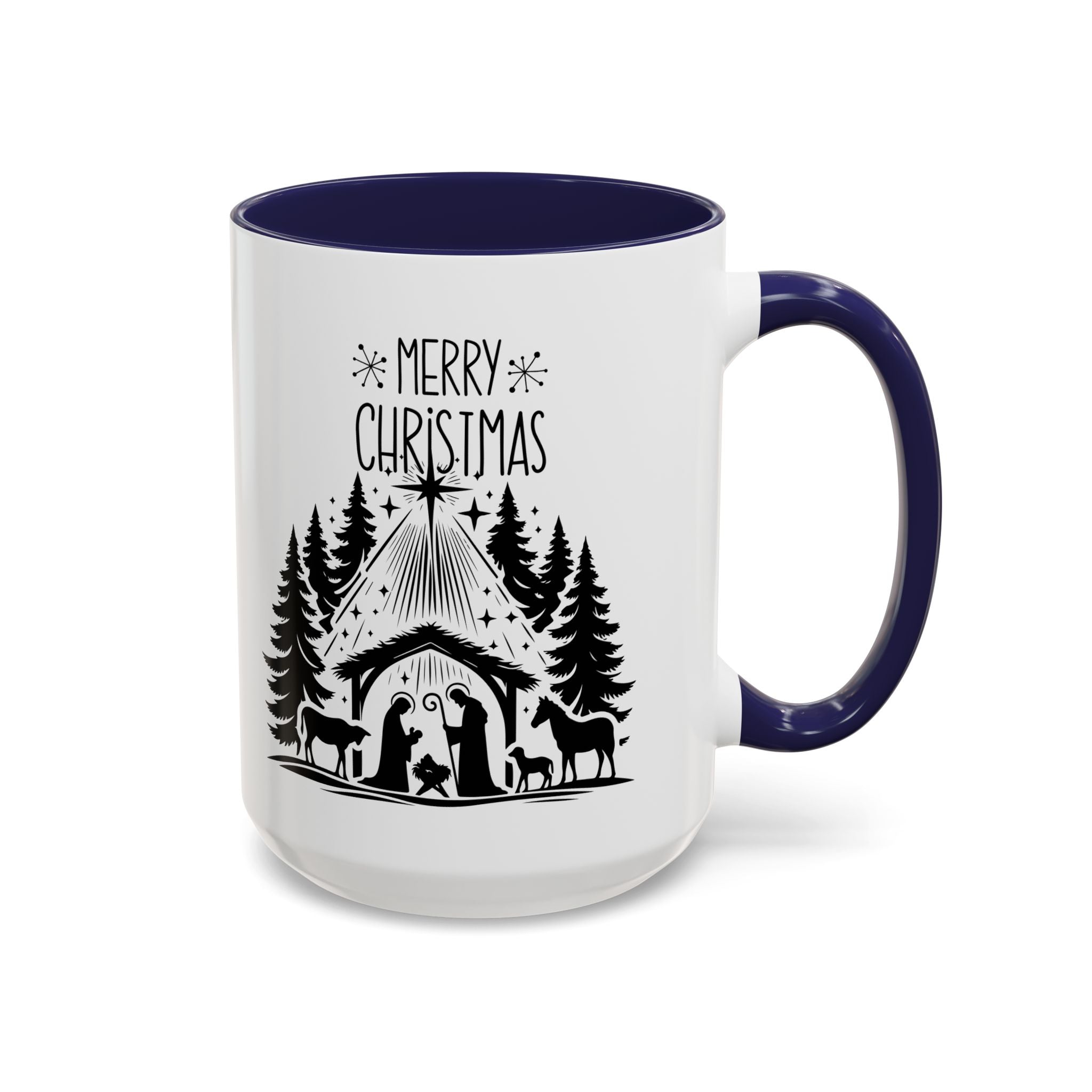 Cozy Holiday Coffee Mug, Winter Beverage Cup for Christmas, Gift for Nature Lovers, Camping Mug, Rustic Home Decor, Festive Drinkware