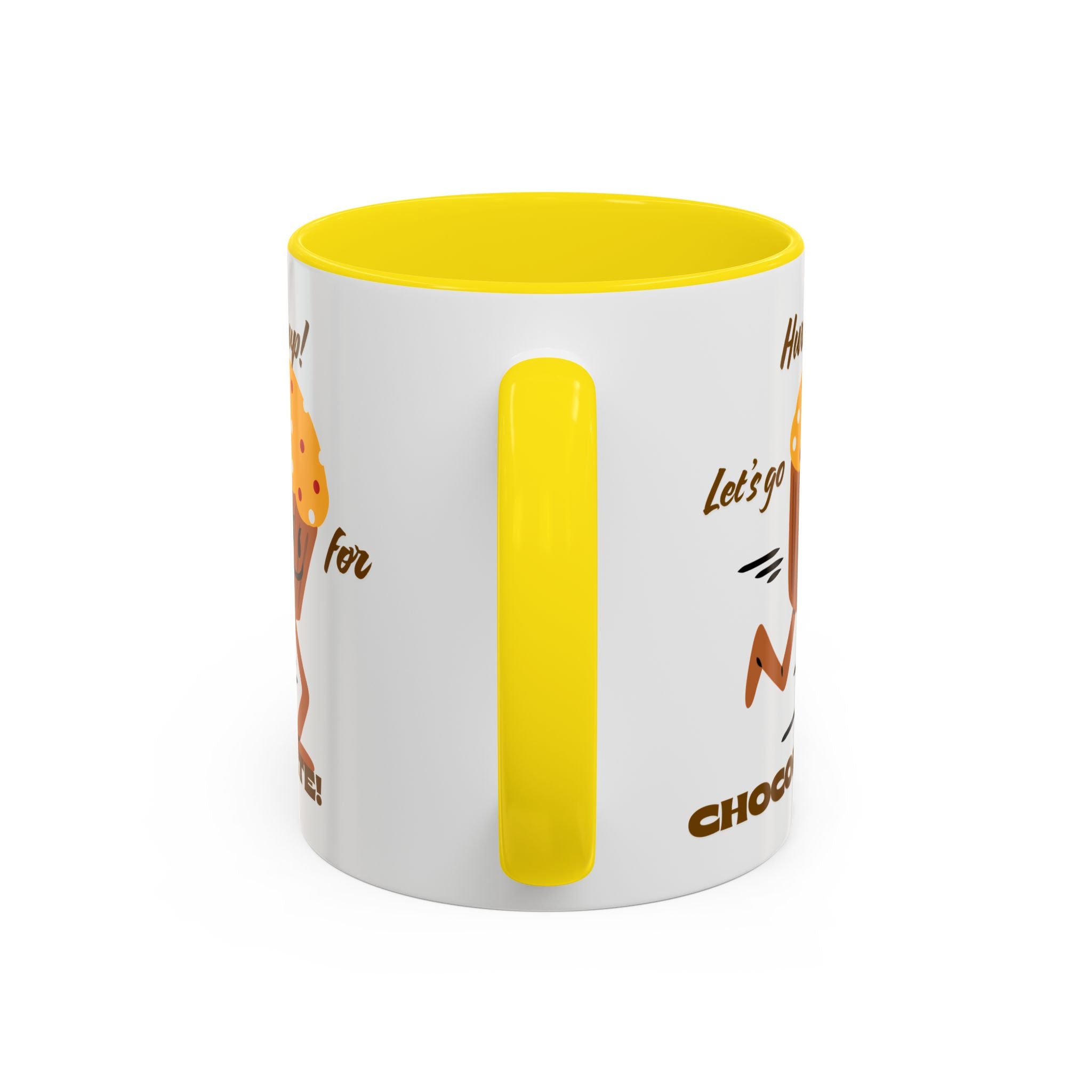 Chocolate Lover's Accent Coffee Mug - Fun Mug for Coffee, Gift for Bakers, Cute Kitchen Decor, Dessert Enthusiast