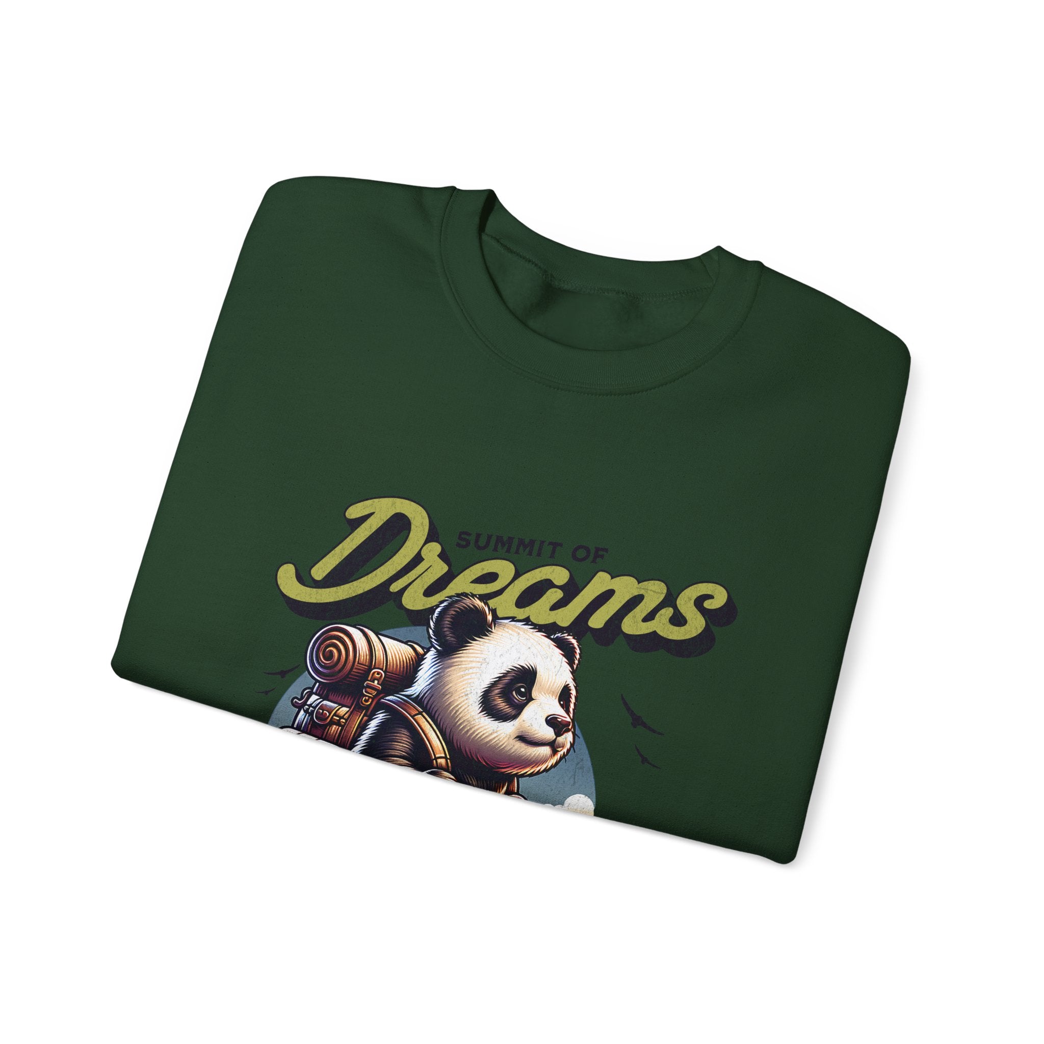 Cozy Panda Adventure Sweatshirt | Summit of Dreams Crewneck for Outdoor Enthusiasts, Gift for Nature Lovers, Unisex Sweatshirt