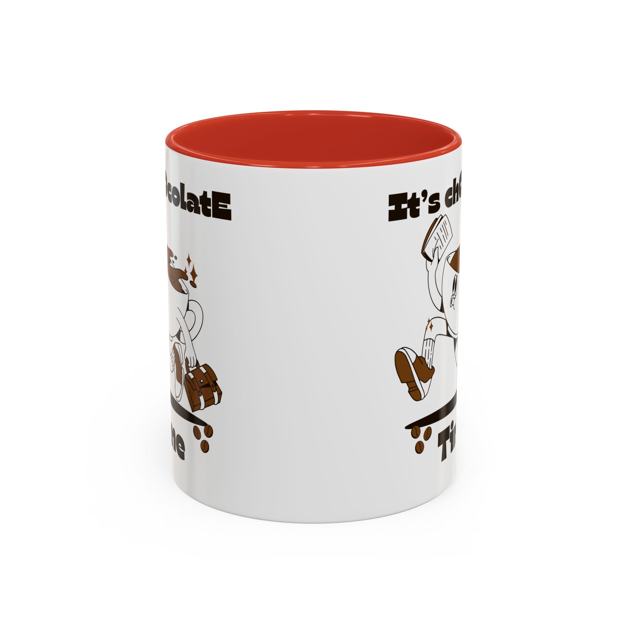 Chocolate Time Coffee Mug, Skateboard Mug, Gift for Coffee Lovers, Fun Mug for Hot Cocoa, Unique Mug for Birthdays, Cute Kitchen Decor