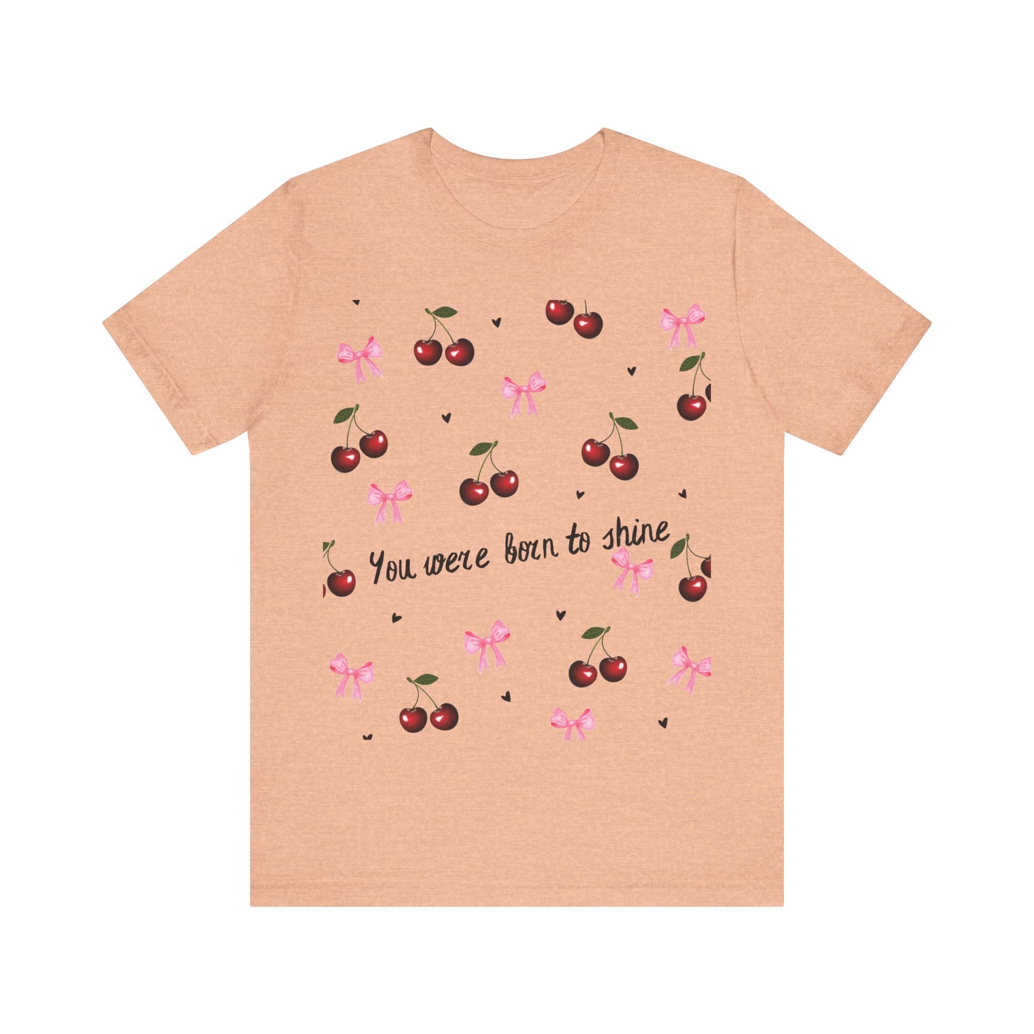 Cherry Blossom Inspirational Tee, Motivational T-Shirt, Cute Summer Shirt, Gift for Her, Birthday Gift, Casual Top