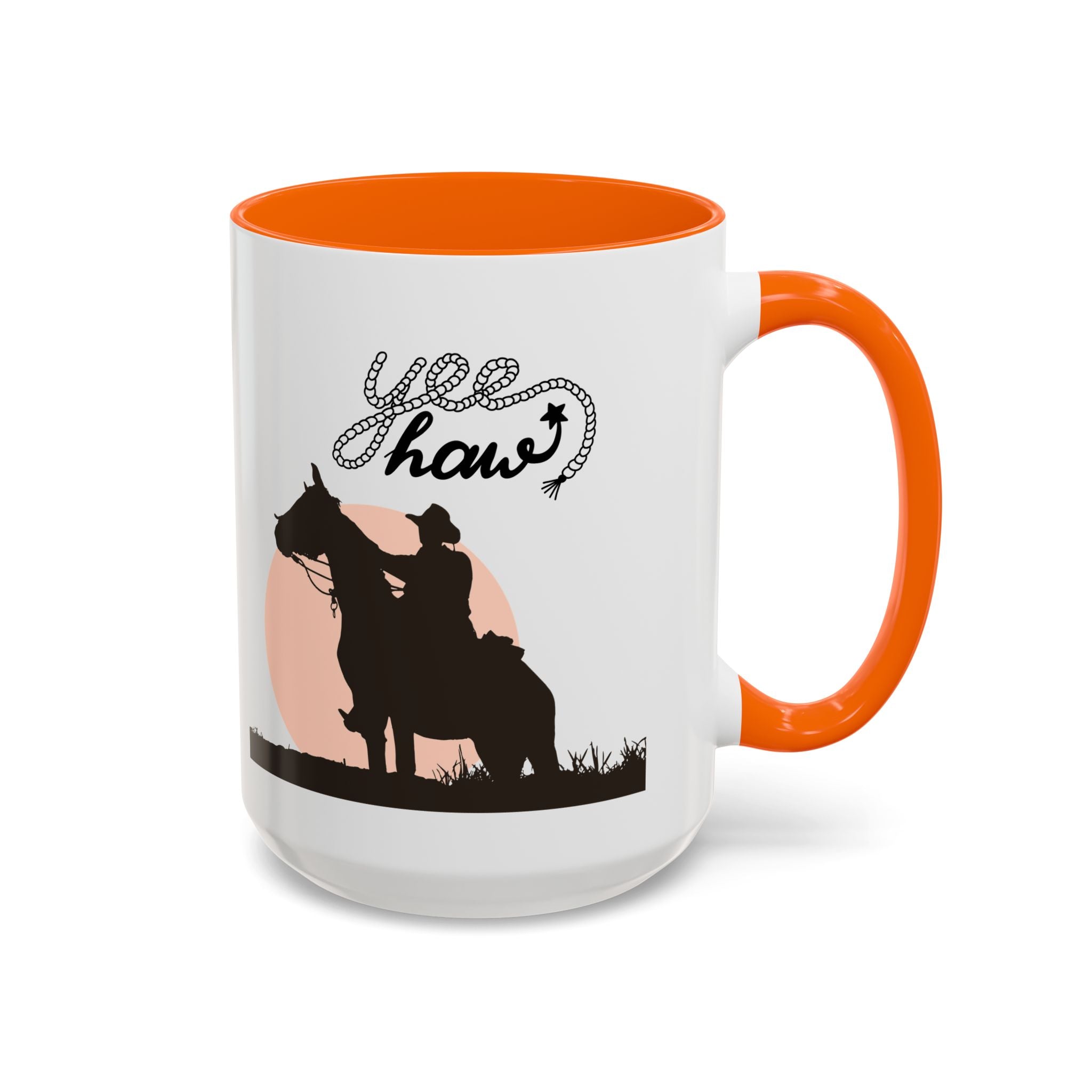 Cowboy Coffee Mug – Yee Haw, Western Decor, Gift for Horse Lovers, Rustic Tea Cup, Unique Rancher Present