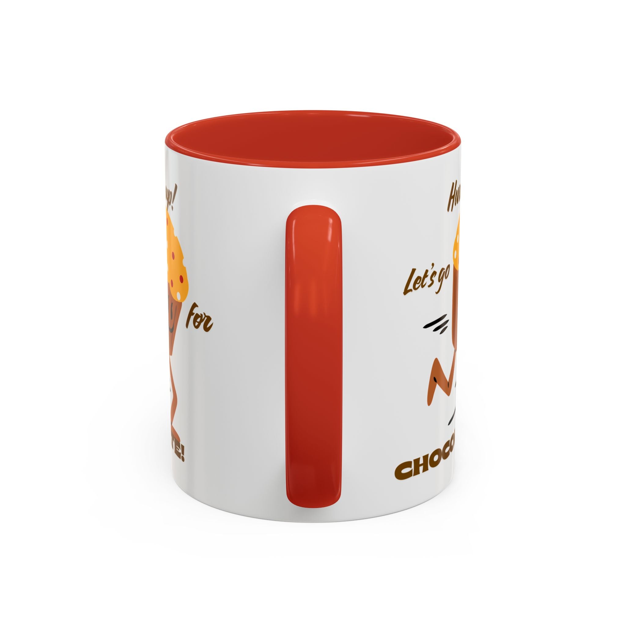 Chocolate Lover's Accent Coffee Mug - Fun Mug for Coffee, Gift for Bakers, Cute Kitchen Decor, Dessert Enthusiast