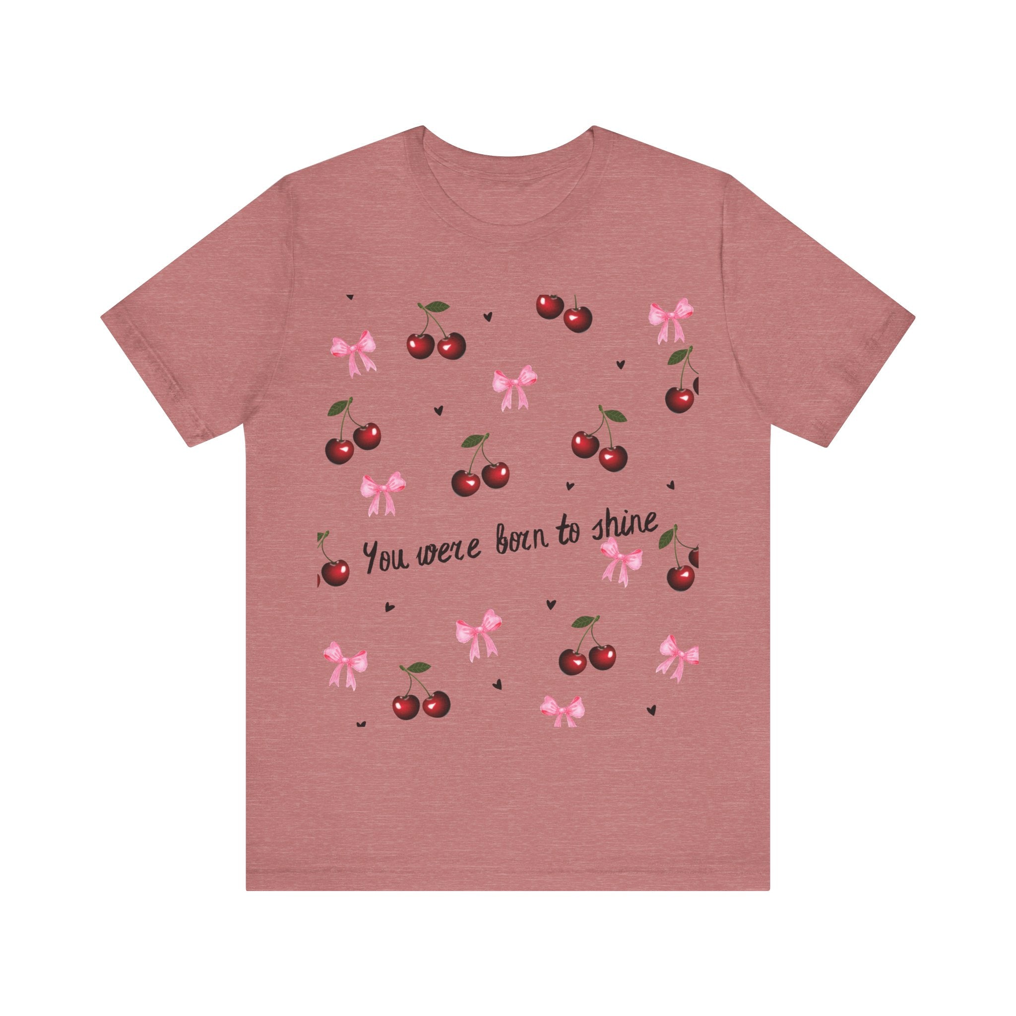 Cherry Blossom Inspirational Tee, Motivational T-Shirt, Cute Summer Shirt, Gift for Her, Birthday Gift, Casual Top