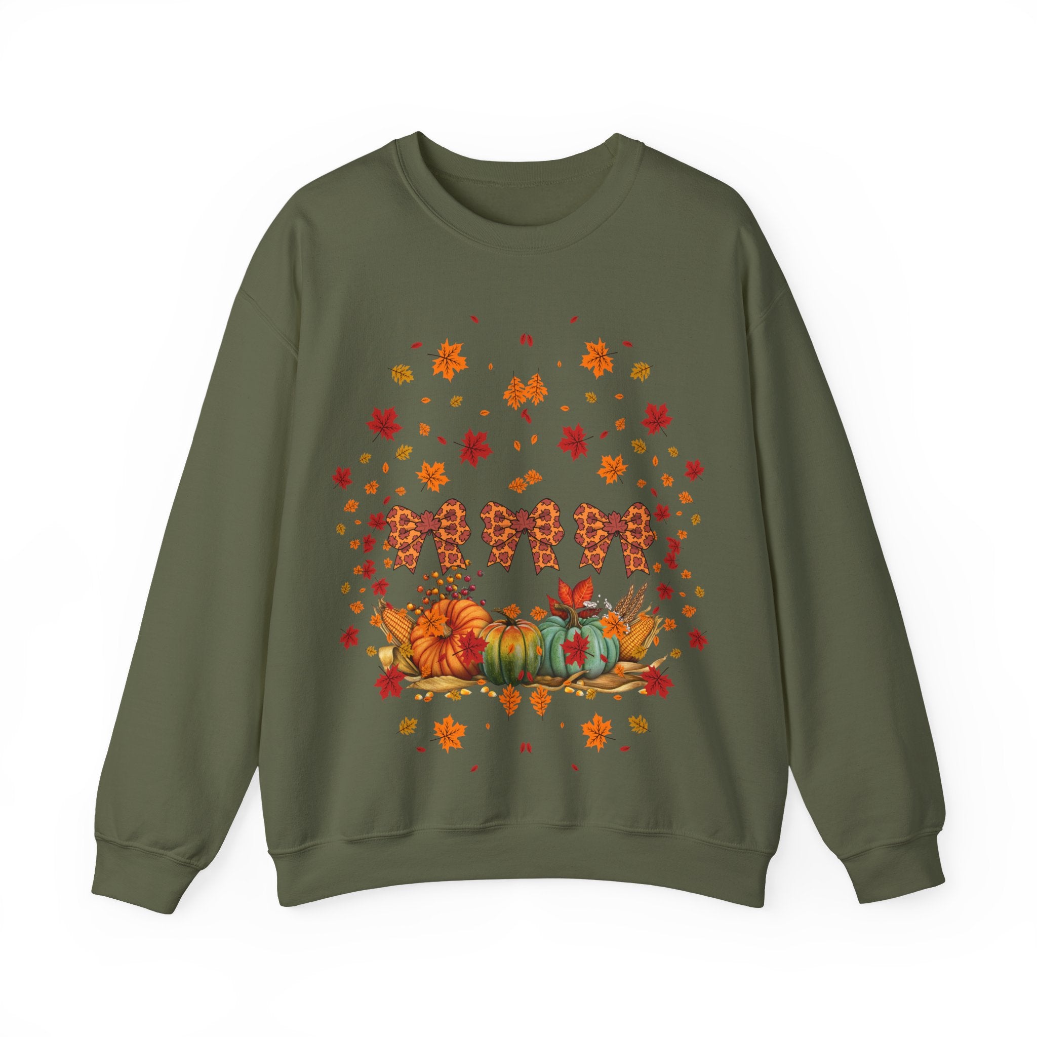 Cozy Fall Crewneck Sweatshirt, Autumn Fashion, Thanksgiving Gift, Seasonal Wear, Gingerbread Design Sweater, Unisex Pullover