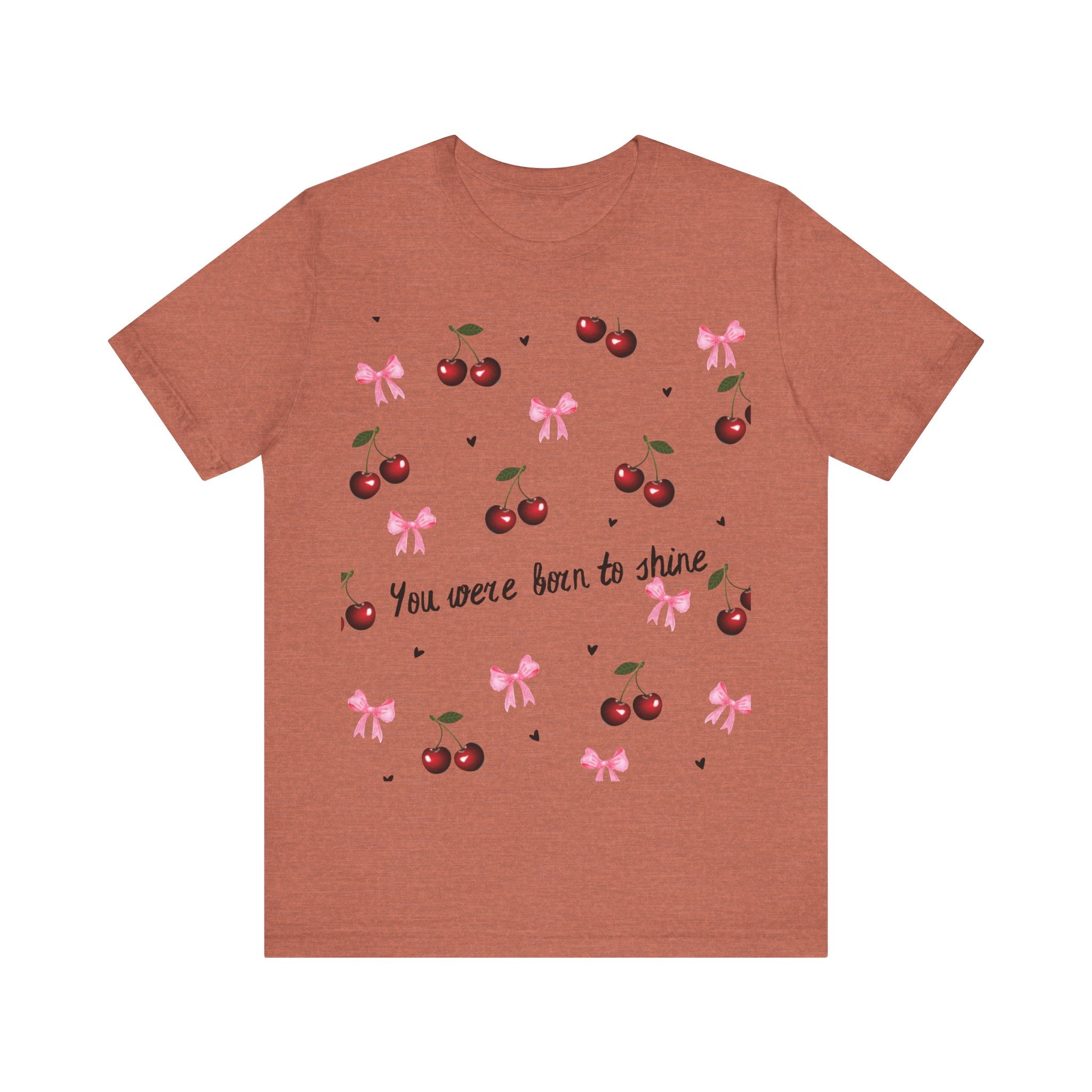 Cherry Blossom Inspirational Tee, Motivational T-Shirt, Cute Summer Shirt, Gift for Her, Birthday Gift, Casual Top