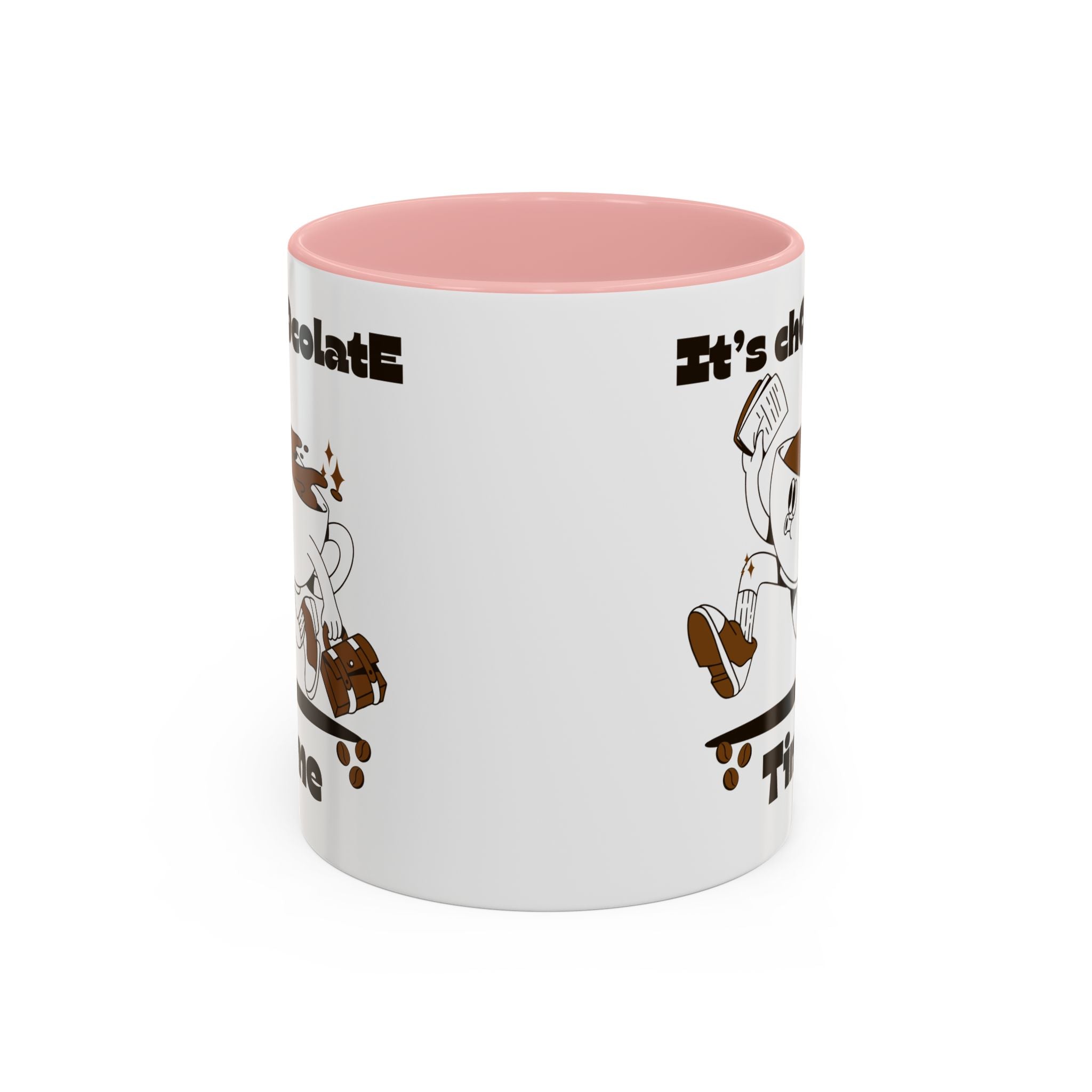Chocolate Time Coffee Mug, Skateboard Mug, Gift for Coffee Lovers, Fun Mug for Hot Cocoa, Unique Mug for Birthdays, Cute Kitchen Decor