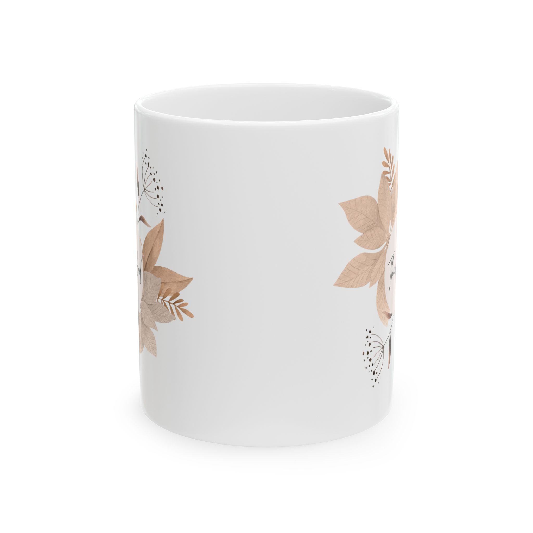 Chic Floral Ceramic Mug for Coffee Lovers, Perfect Gift for Friends, Tea Mug, Home Decor, Office Cup, Wedding Present