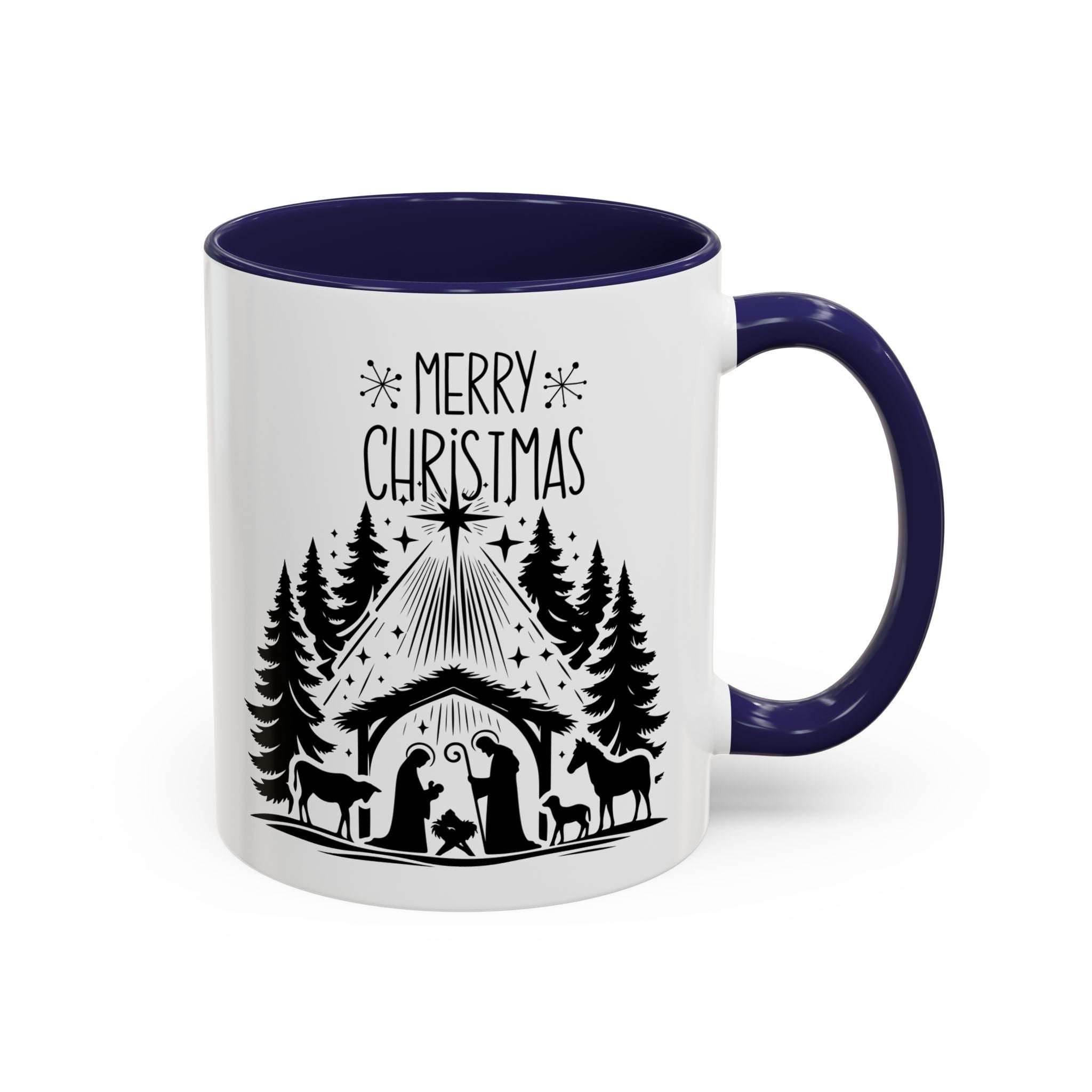 Cozy Holiday Coffee Mug, Winter Beverage Cup for Christmas, Gift for Nature Lovers, Camping Mug, Rustic Home Decor, Festive Drinkware