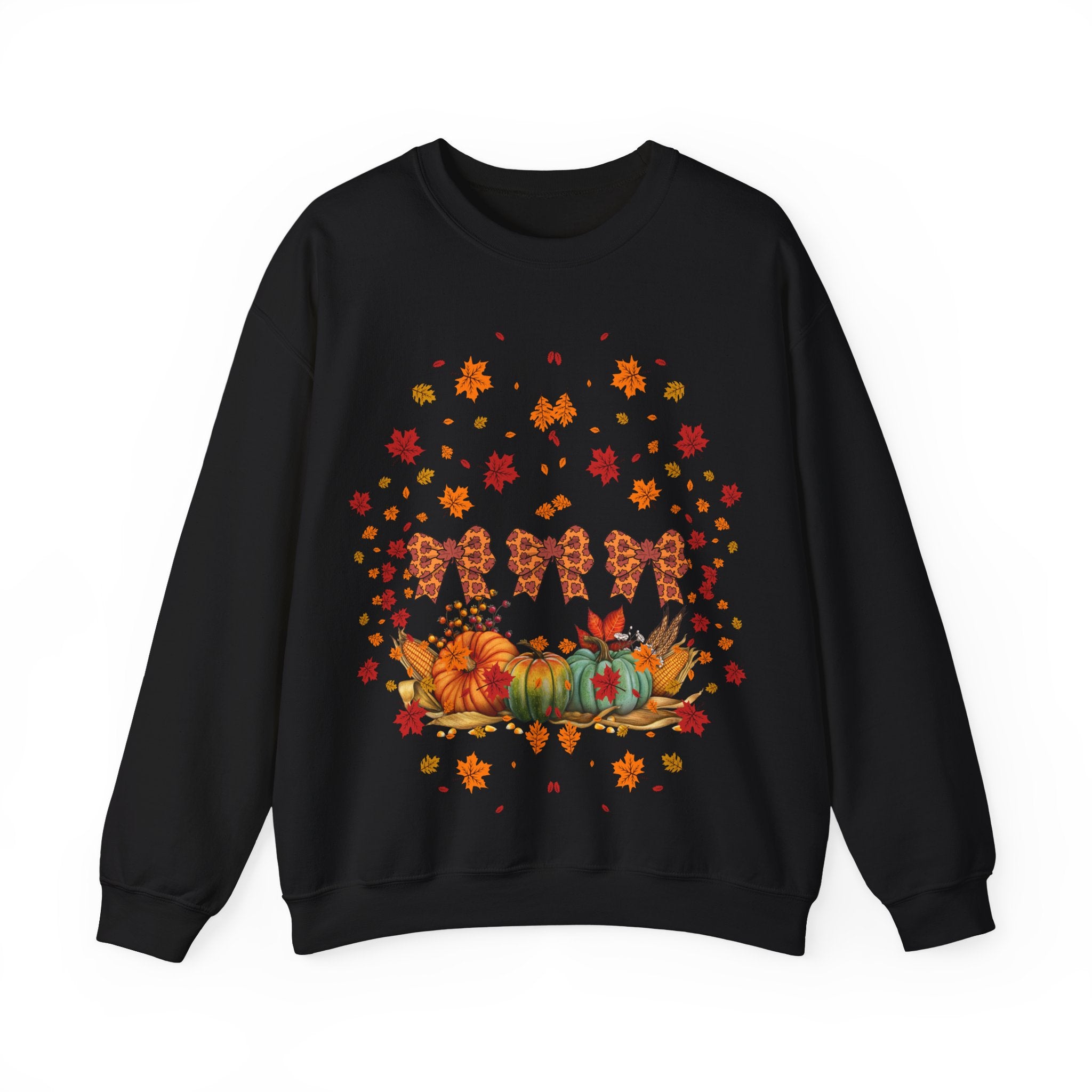 Cozy Fall Crewneck Sweatshirt, Autumn Fashion, Thanksgiving Gift, Seasonal Wear, Gingerbread Design Sweater, Unisex Pullover
