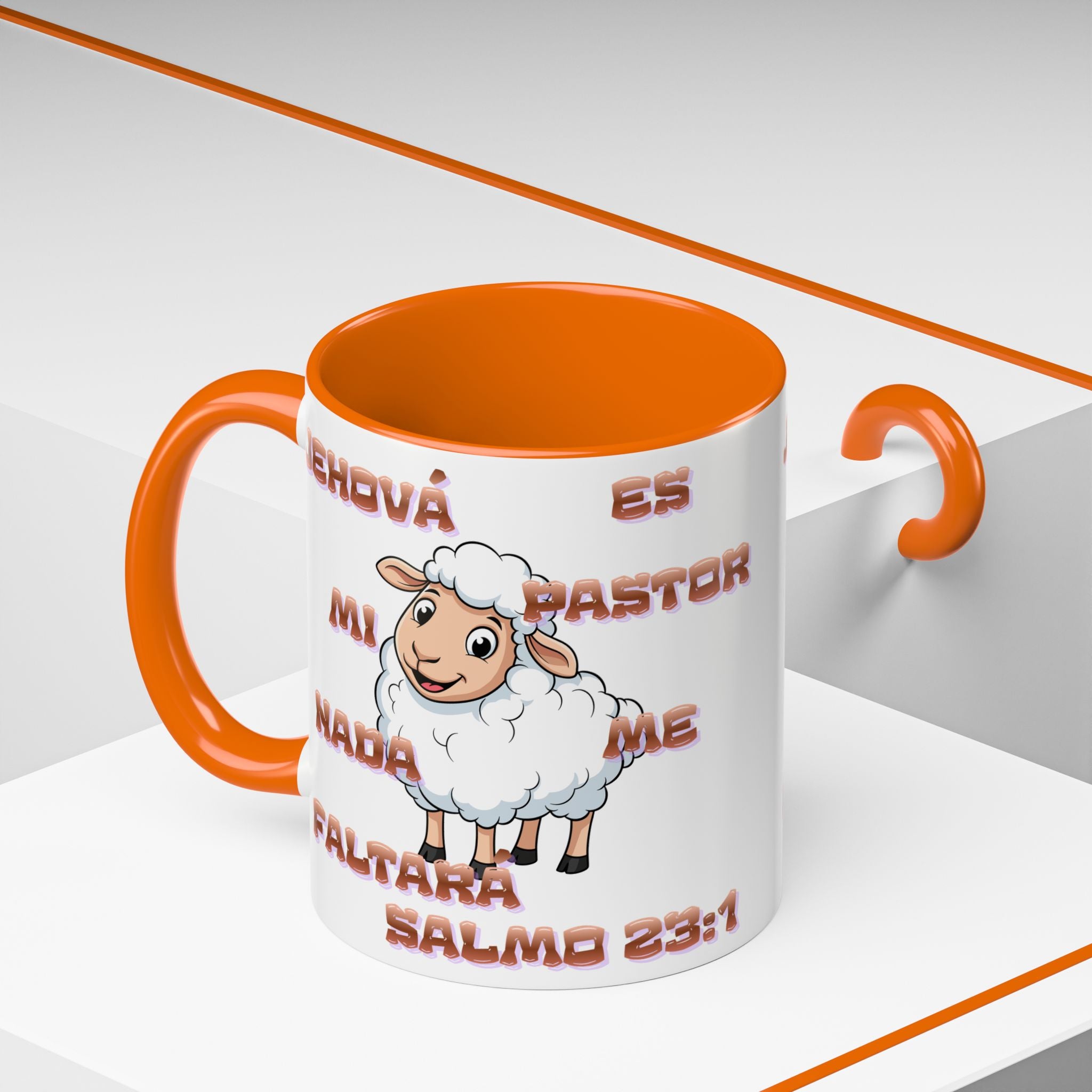 Jehová Es Mi Pastor Coffee Mug — Salmo 23:1 Spanish Christian Accent Mug