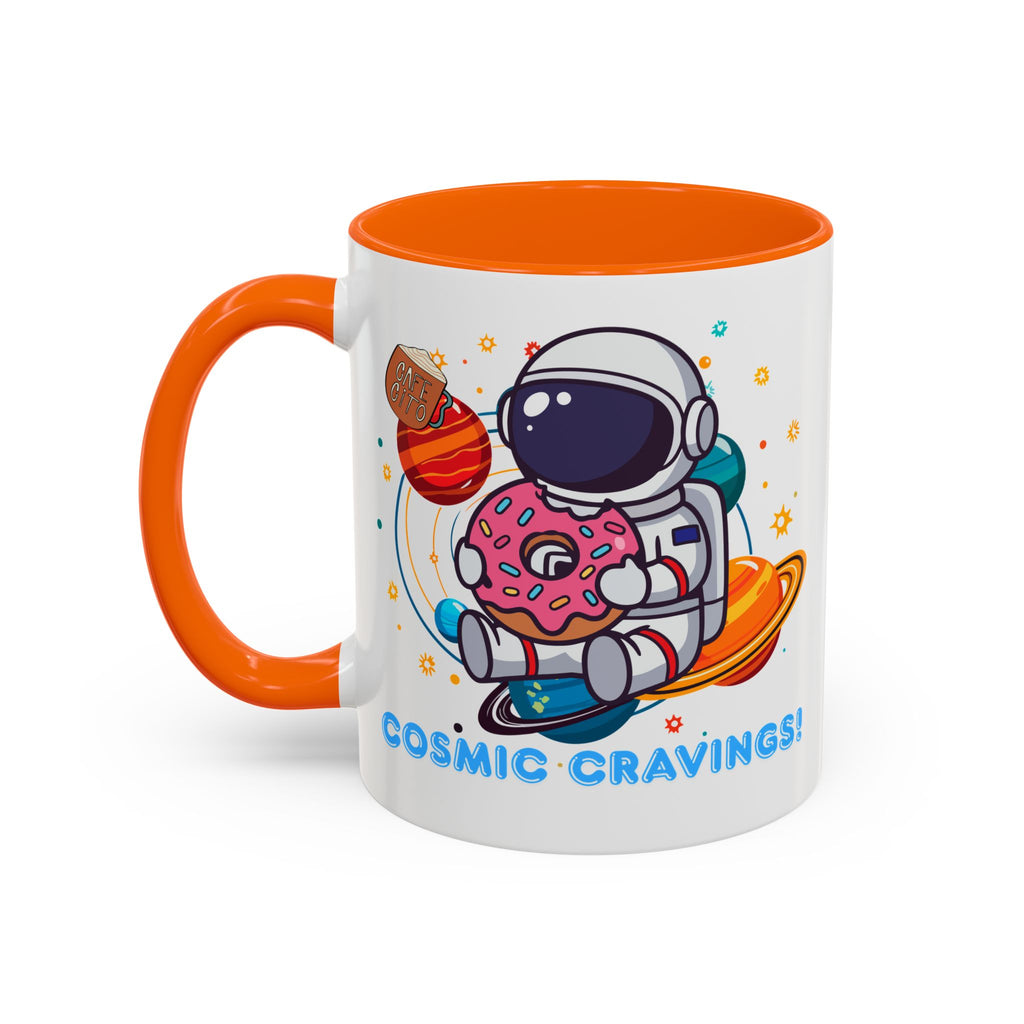 Cosmic Cravings Coffee Mug, Space-Themed Drinkware, Cute Astronaut Gift, Fun Kitchen Decor, Perfect for Space Lovers!