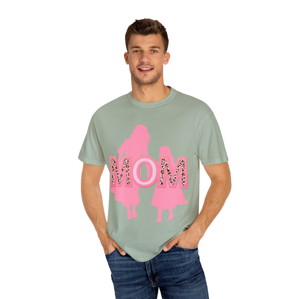 Mom & Me Garment-Dyed T-shirt, Cute Matching Tees, Mother's Day Gift, Family Outing Shirt, Mommy Daughter Outfit, Trendy Casual Wear