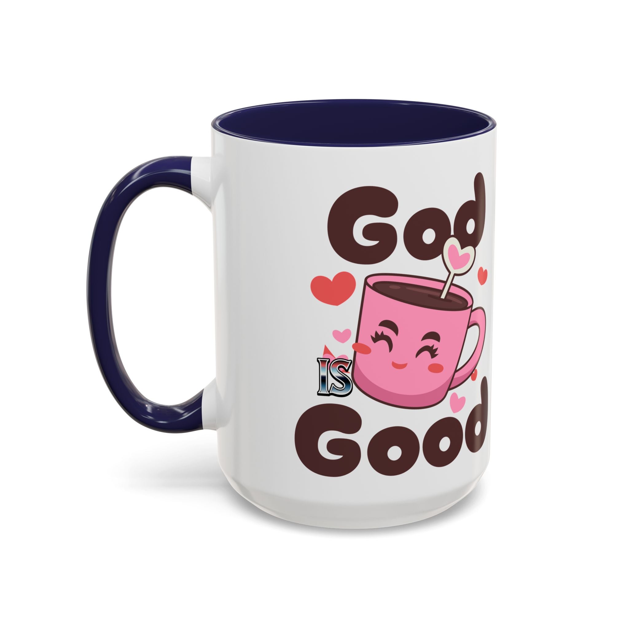 Cute God is Good Coffee Mug | Love Inspired Drinkware for Coffee Lovers, Gift for Friends, Anniversaries, Home Decor, Faith-Based Gifts