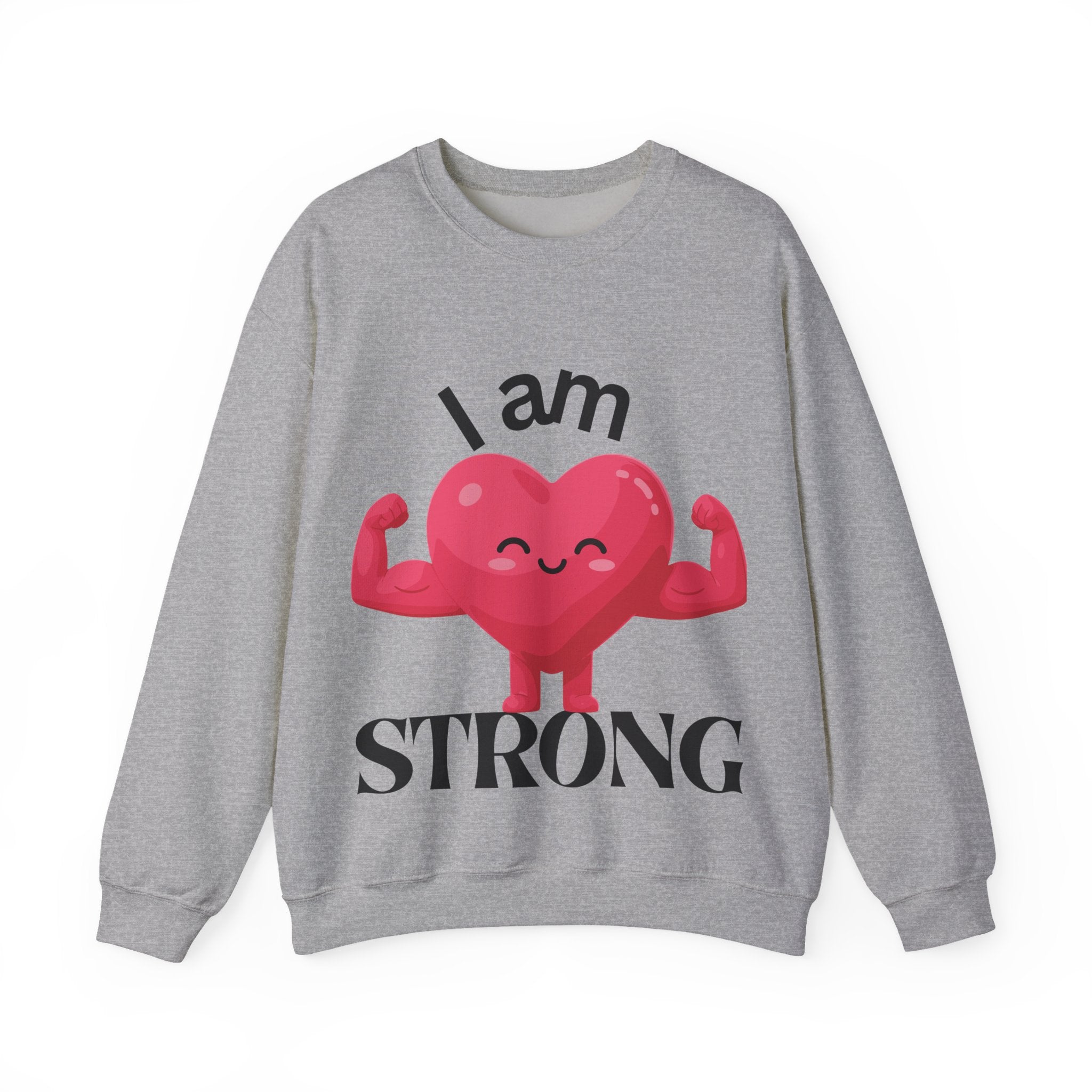 I Am Strong Heart Crewneck Sweatshirt