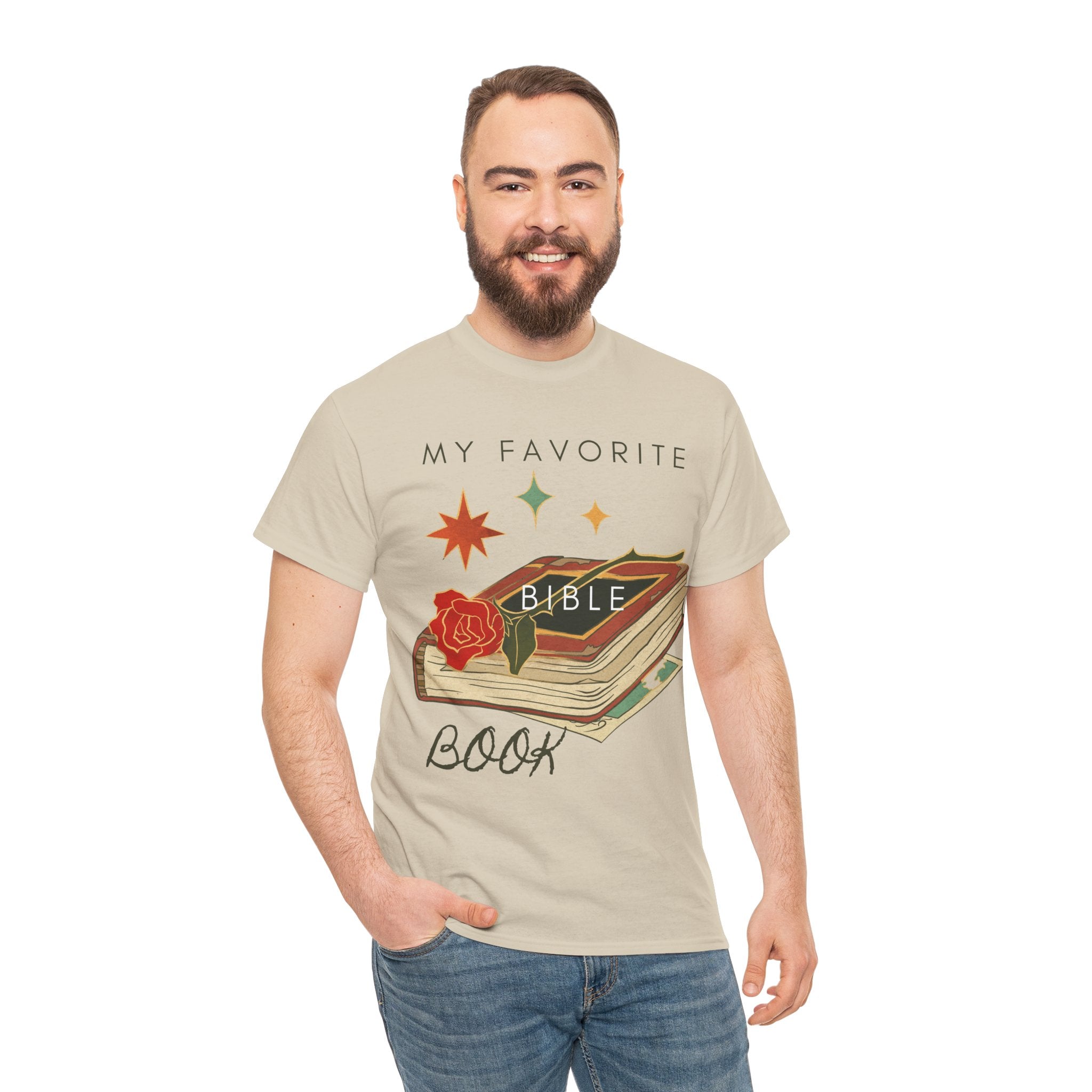 Bible Graphic Tee — "My Favorite Book" Christian Faith T-Shirt