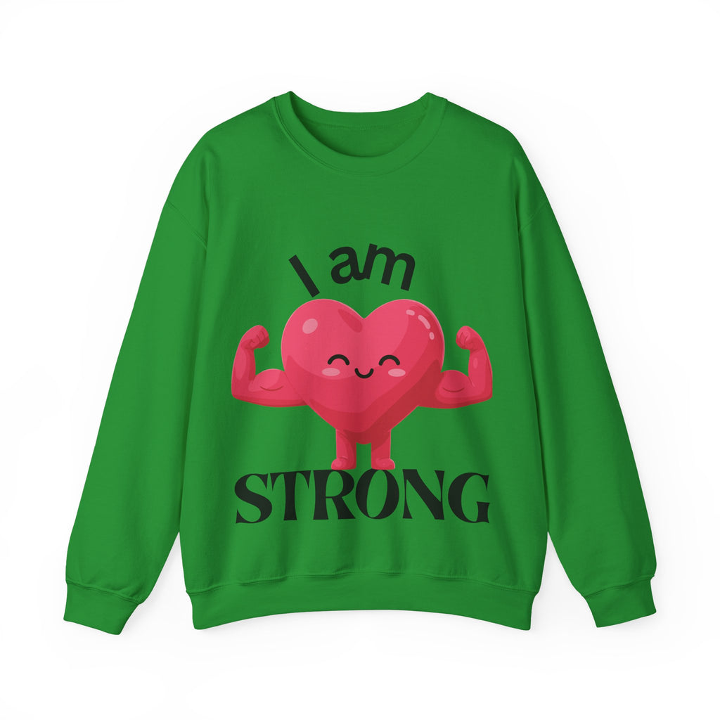 I Am Strong Heart Crewneck Sweatshirt
