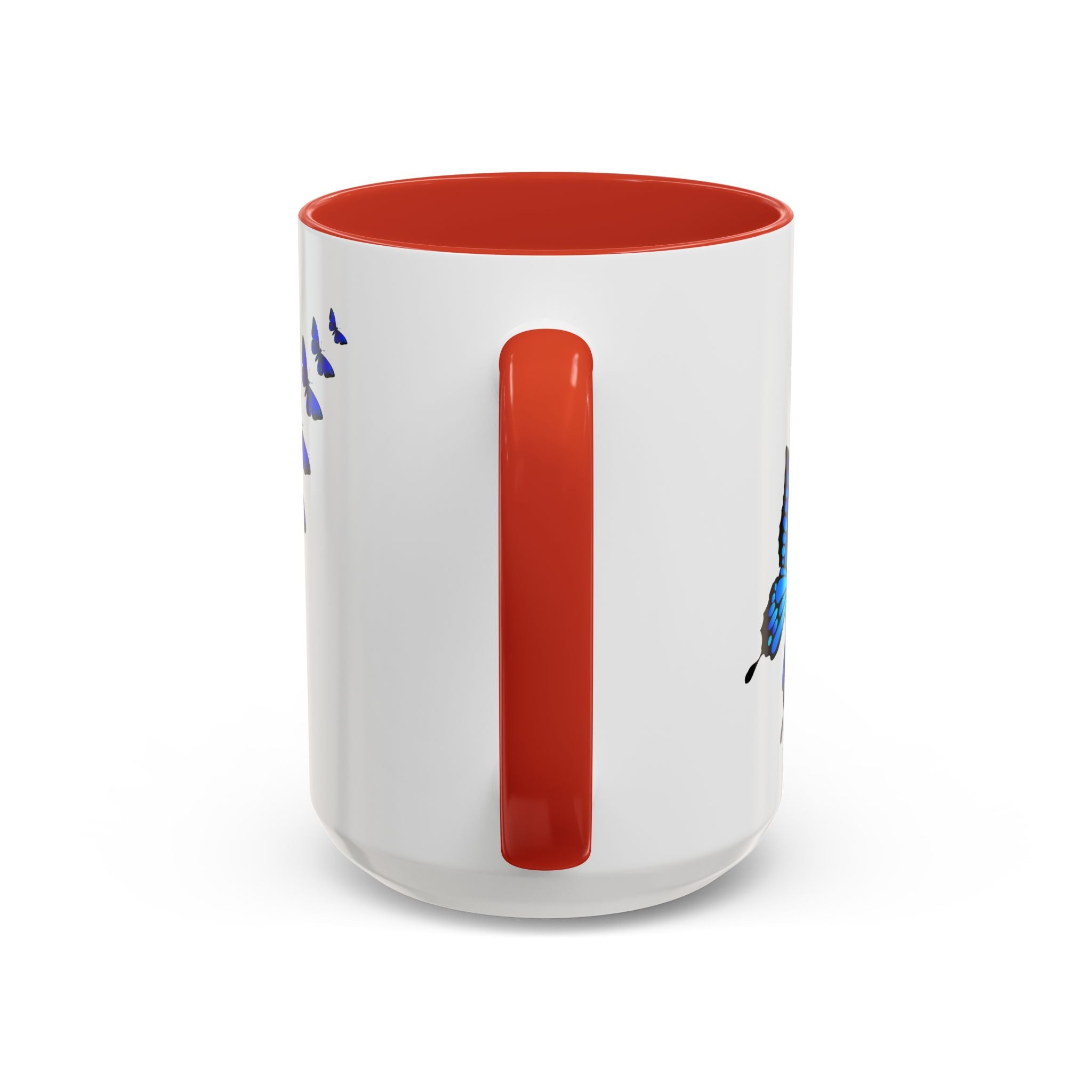 Butterfly Accent Coffee Mug | Colorful Butterfly Design | Perfect Gift for Nature Lovers | Home & Office Decor | 11oz & 15oz
