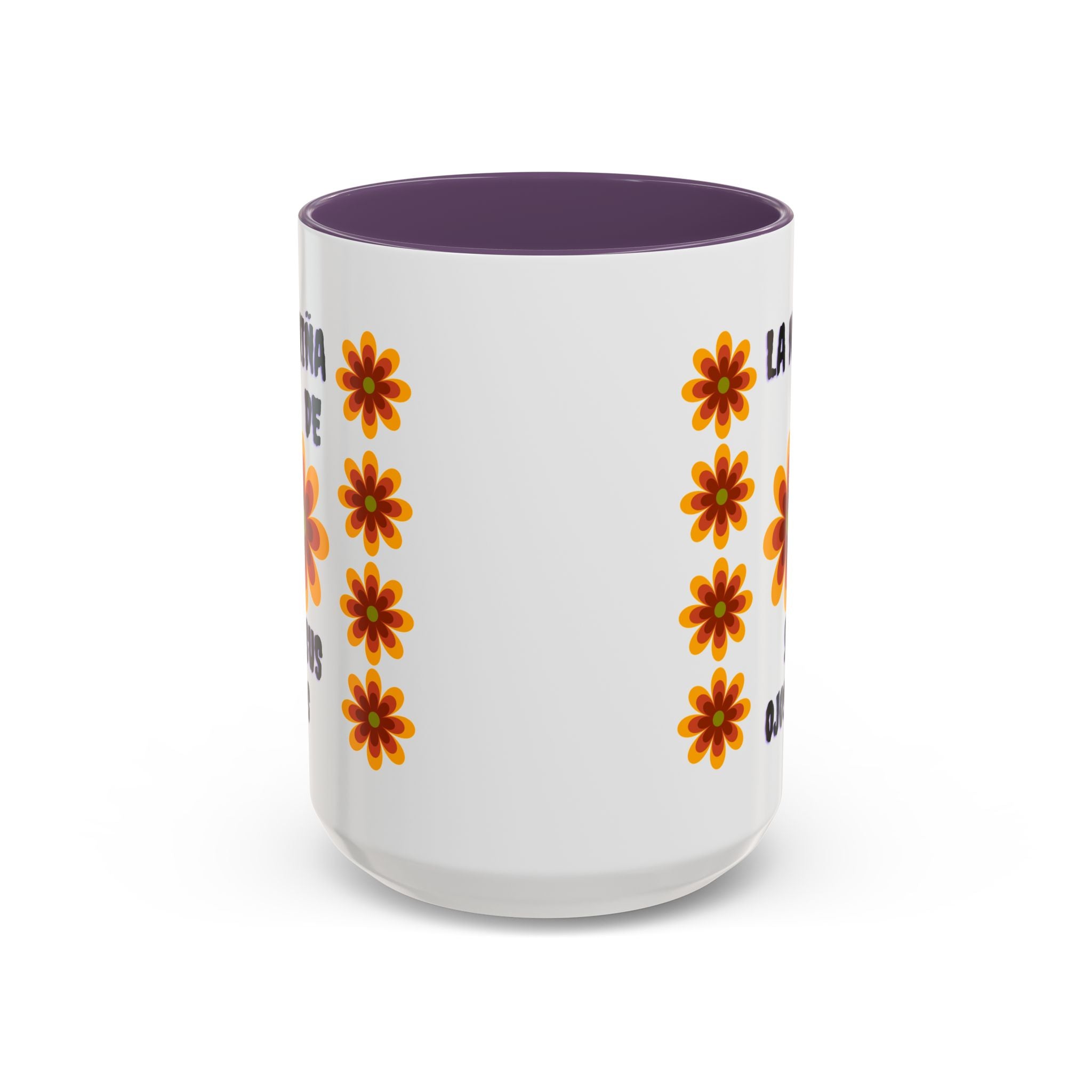 Bright Floral Accent Coffee Mug for Gifts, Home Decor, Coffee Lovers, Spanish Quote, Perfect for Special Occasions