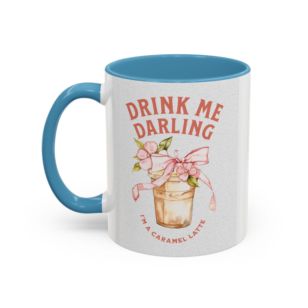 Darling Caramel Latte Coffee Mug - Fun Accent Design for Coffee Lovers