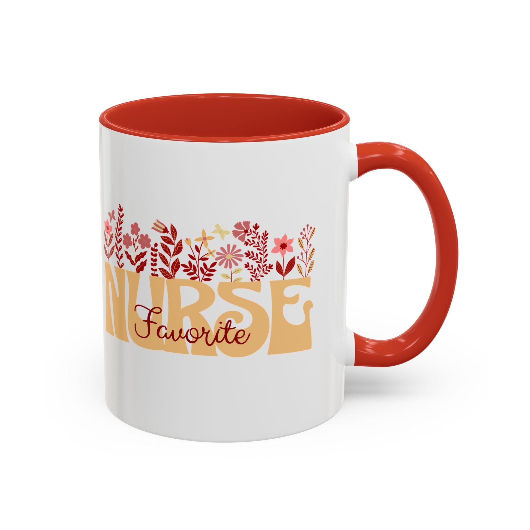 Nurse Favorite Coffee Mug | Floral Mug for Nurses | Gift for Nurse Appreciation Week, Nurses Day, Medical Professionals