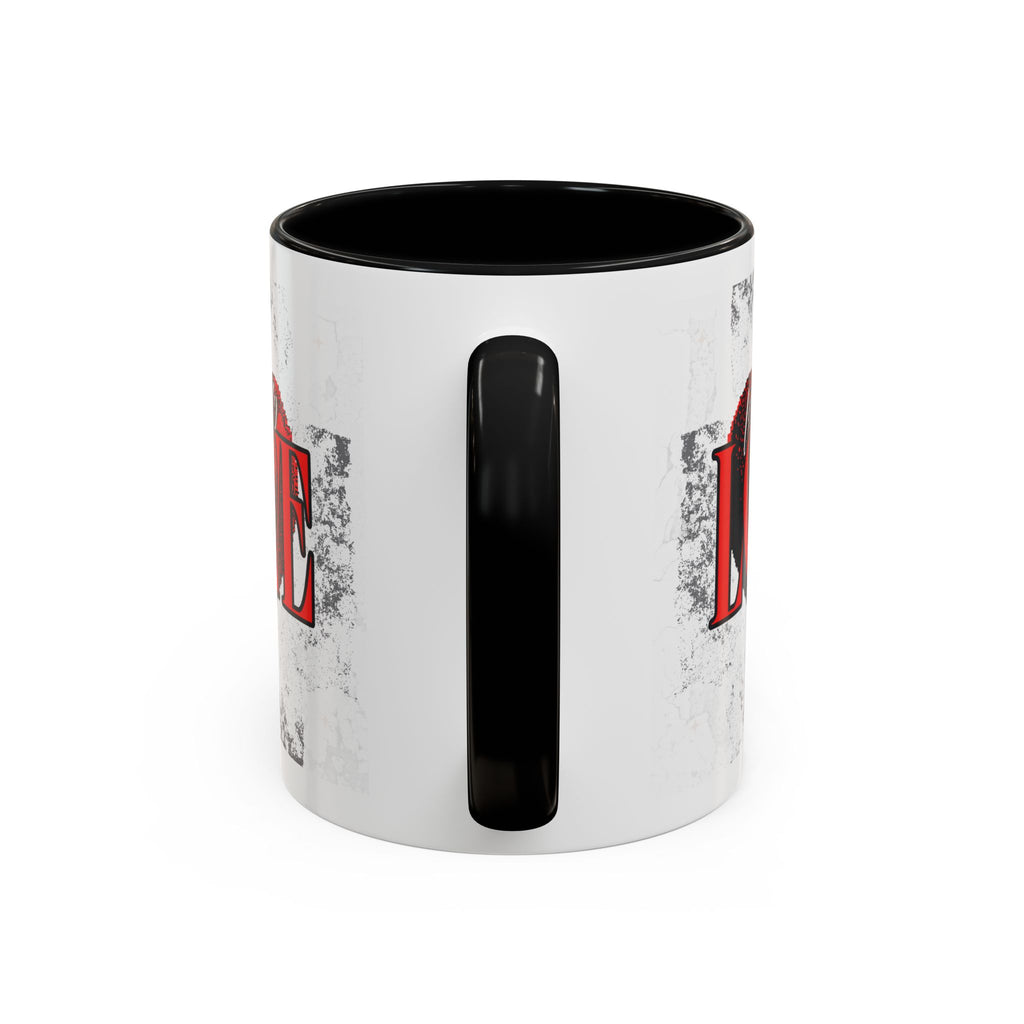 Love Accent Coffee Mug - Perfect Gift for Valentine's Day, Romantic Gift, Heart Mug, Coffee Lovers, Personalized Mug