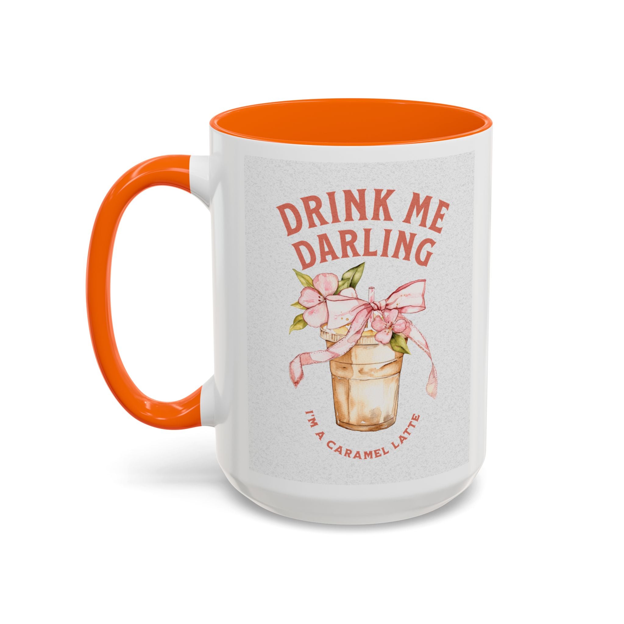 Darling Caramel Latte Coffee Mug - Fun Accent Design for Coffee Lovers