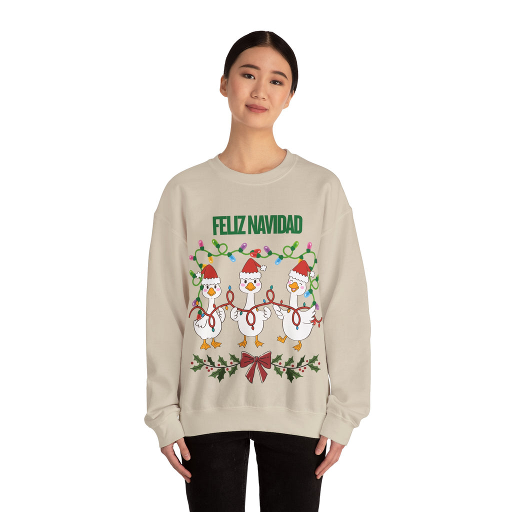 Festive Holiday Sweatshirt - Merry Christmas Crewneck, Cozy Winter Apparel, Ugly Sweater Alternative, Gift Idea for Her and Him