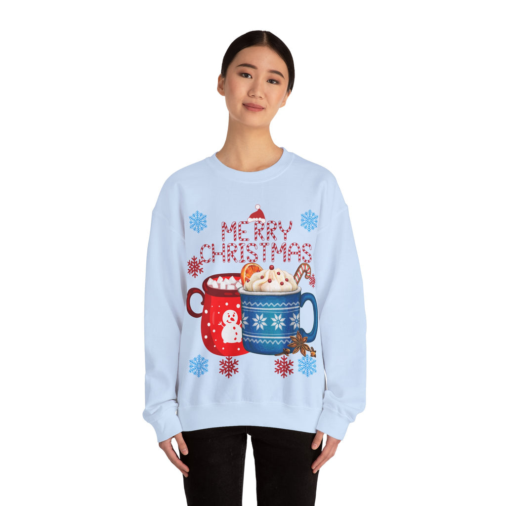 Merry Christmas Hot Cocoa Crewneck Sweatshirt